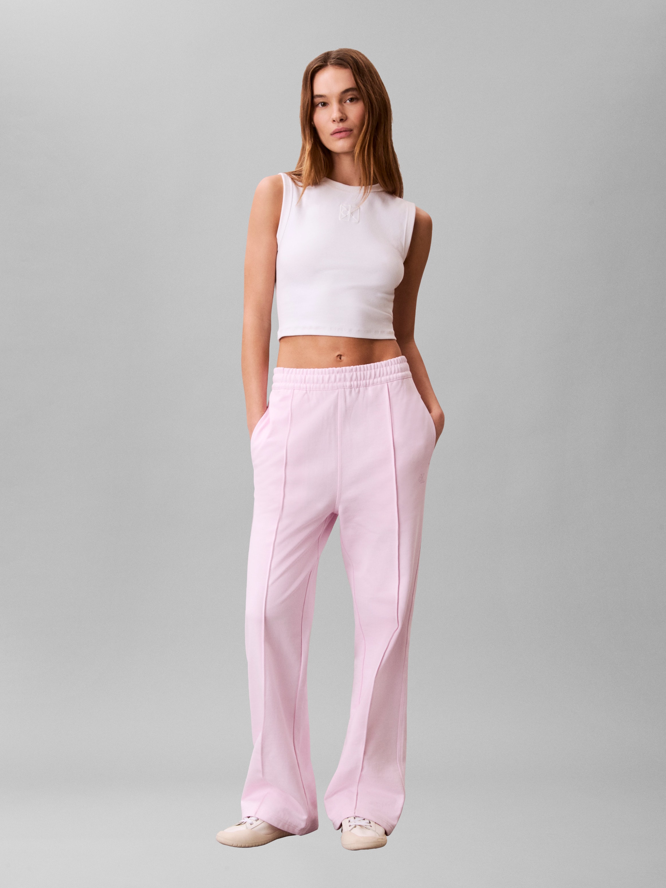 Calvin Klein Jeans Sweathose  elastischer Bund, gerade Passform, Bundfalte