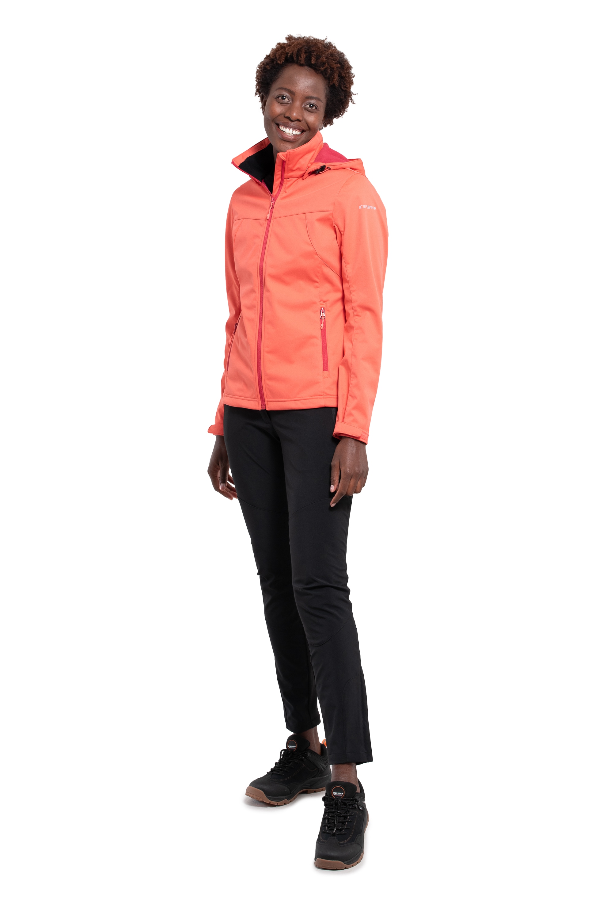 Icepeak Softshelljacke »D SOFTSHELLJACKE BOISE«, (1 St.), mit Kapuze, Wasserdicht & Winddicht