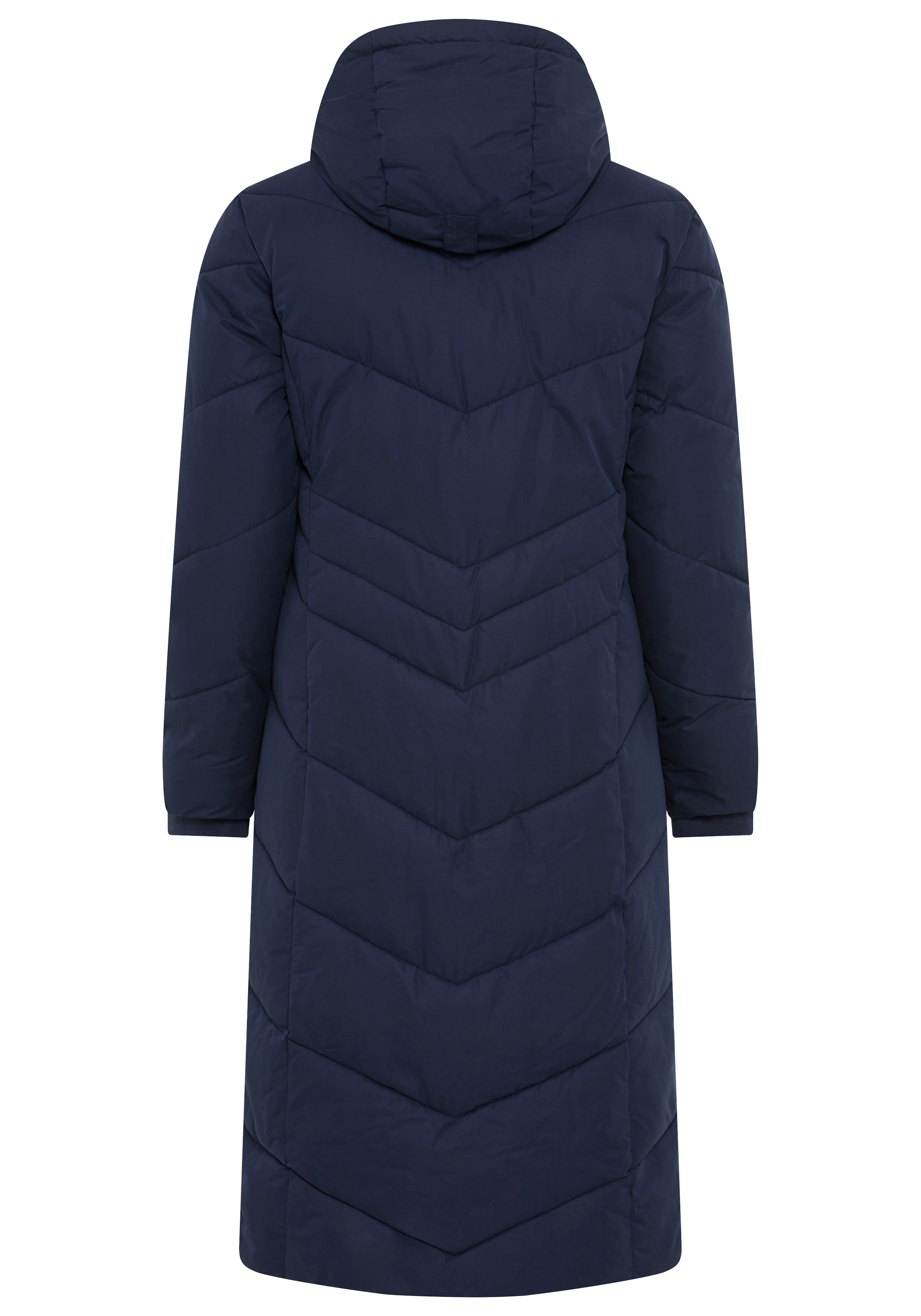 KangaROOS Steppmantel Langer Wintermantel mit seitlichen Knöpfen und Kapuze