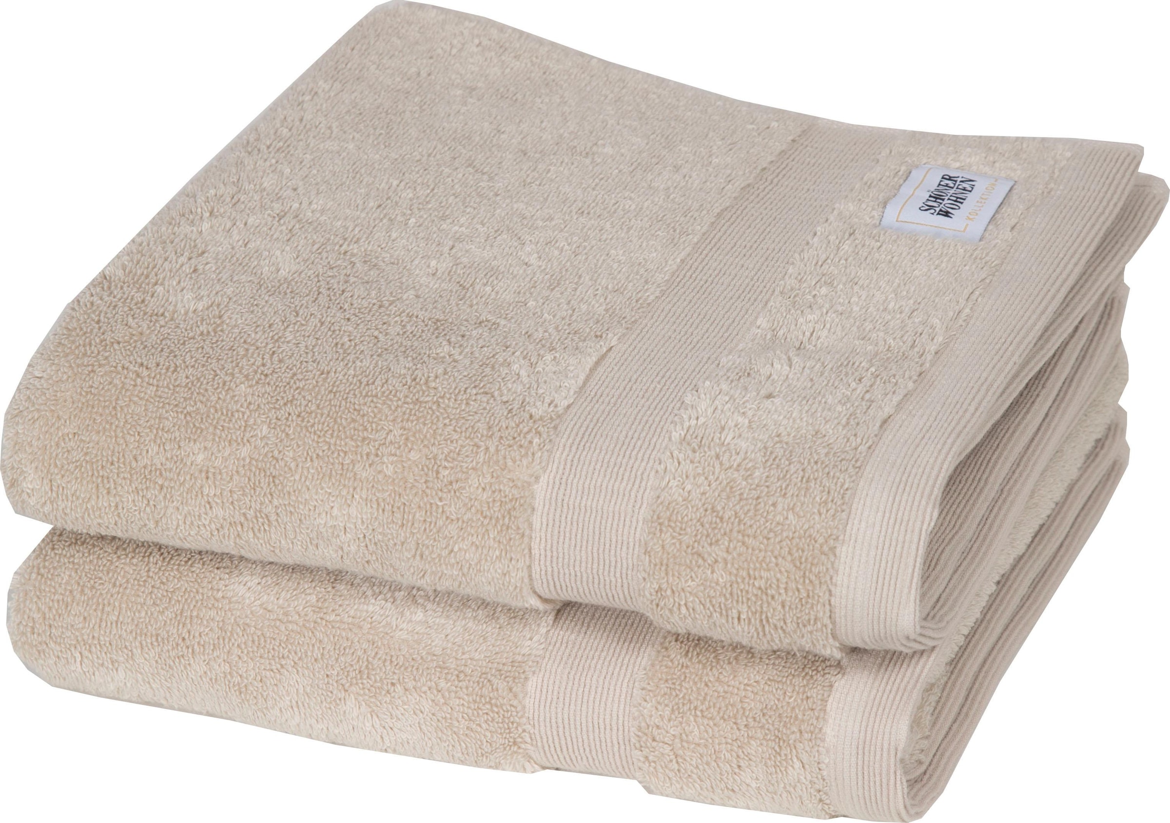 SCHÖNER WOHNEN-Kollektion Handtücher »Cuddly«, (2 St.), schnell trocknende  Airtouch-Qualität maintenant