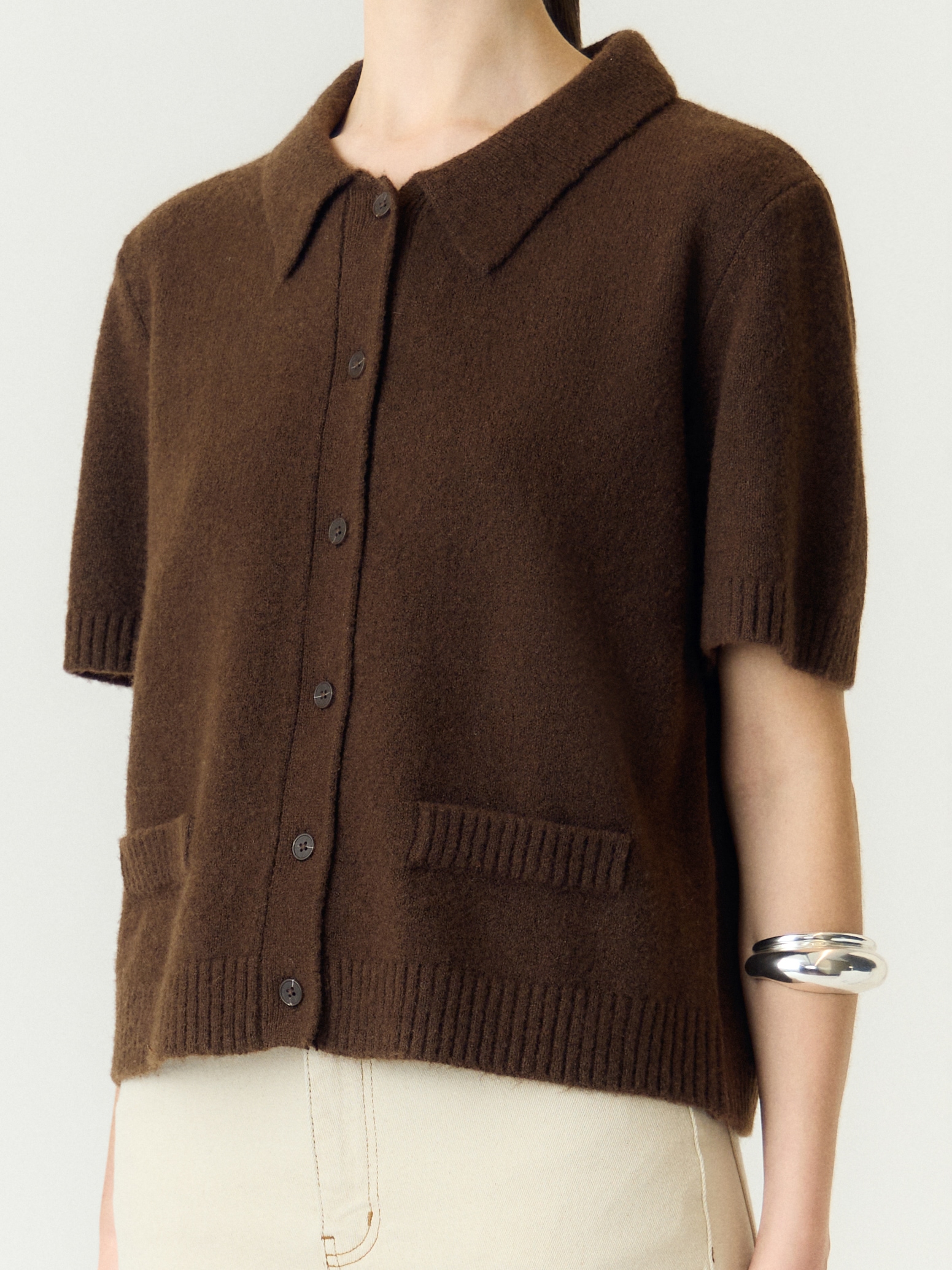 Y.A.S Veste en tricot »YASFRILO SS KNIT CARDIGAN S. NOOS« avec laine et stretch