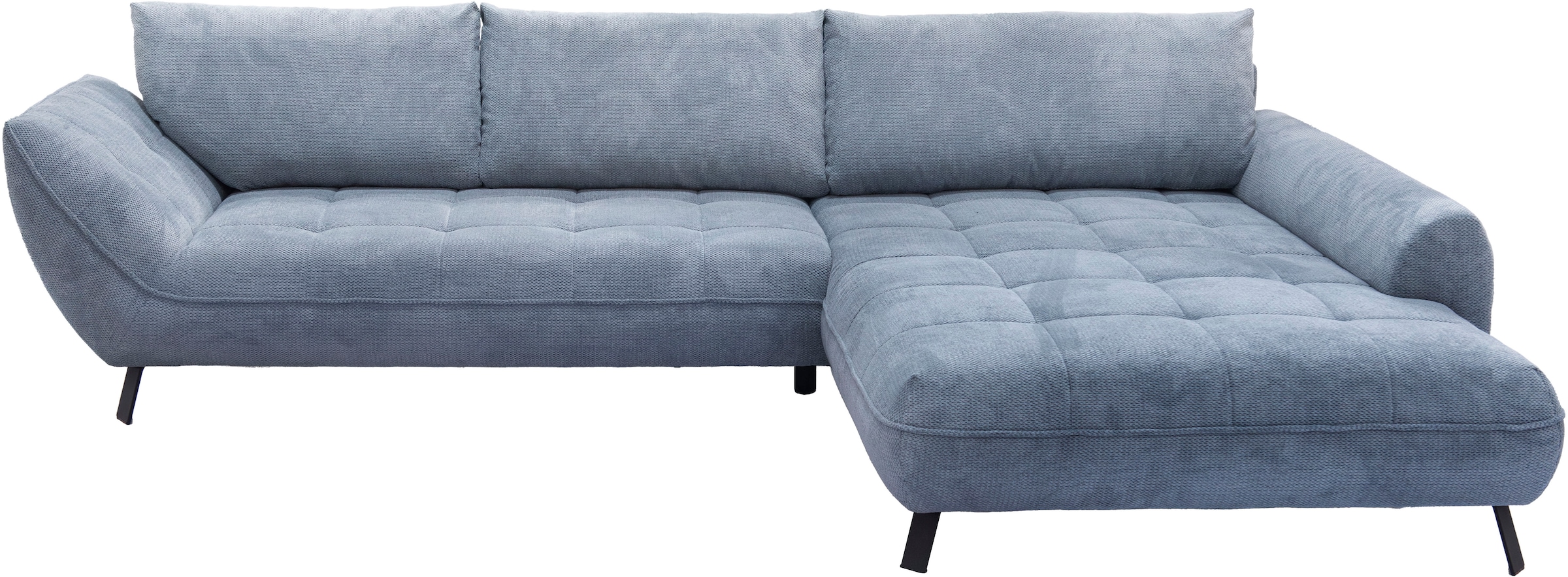 exxpo - sofa fashion Ecksofa »Biarritz modern und elegantes Mega Sofa mit tollem Sitzkomfort, L-Form«, XXL– Longchair Ecke in hochwertiger Verarbeitung, Stellmasse 324x203cm