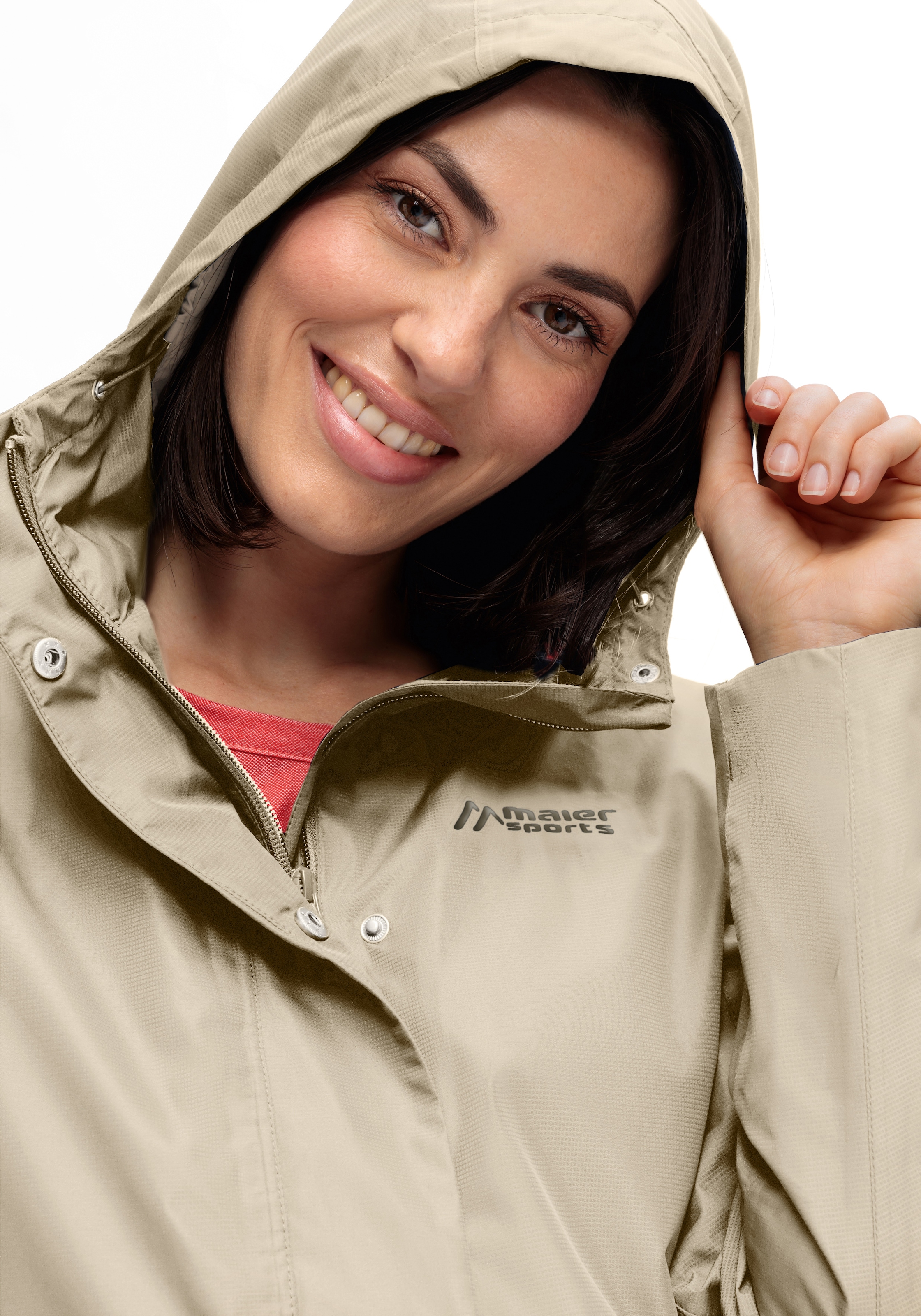 Maier Sports Outdoorjacke »Brocken Long W«, Damen Jacke wasserdicht, Funktionsjacke 2 Taschen aussen + Innentasche