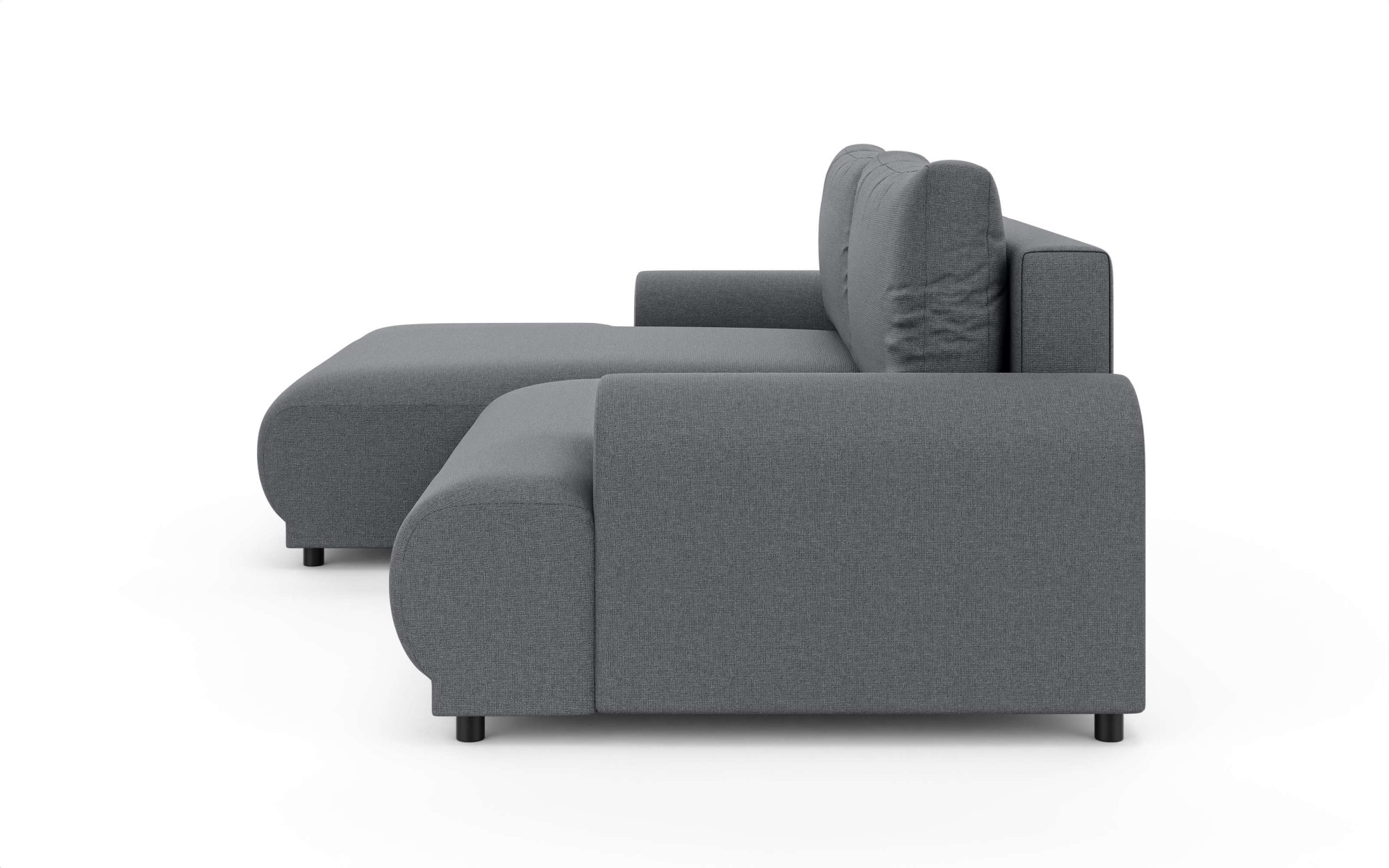 Home affaire Ecksofa »Marsby, mit Bettfunktion und Bettkasten, Masse: B/H/T 242/65/145 cm« L-Form mit Wellenunterfederung, Recamiere links oder rechts bestellbar