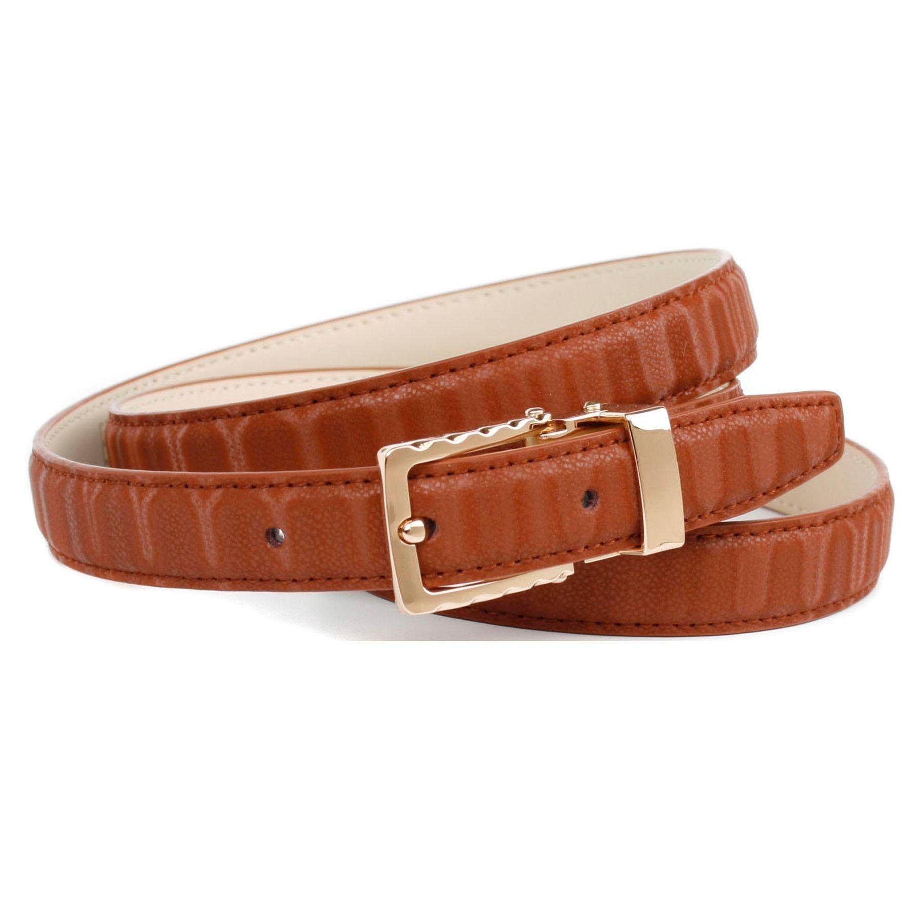 Image of Anthoni Crown Ledergürtel, Gürtel aus innovativem Leder in 3D-Optik in braun bei Ackermann Versand Schweiz