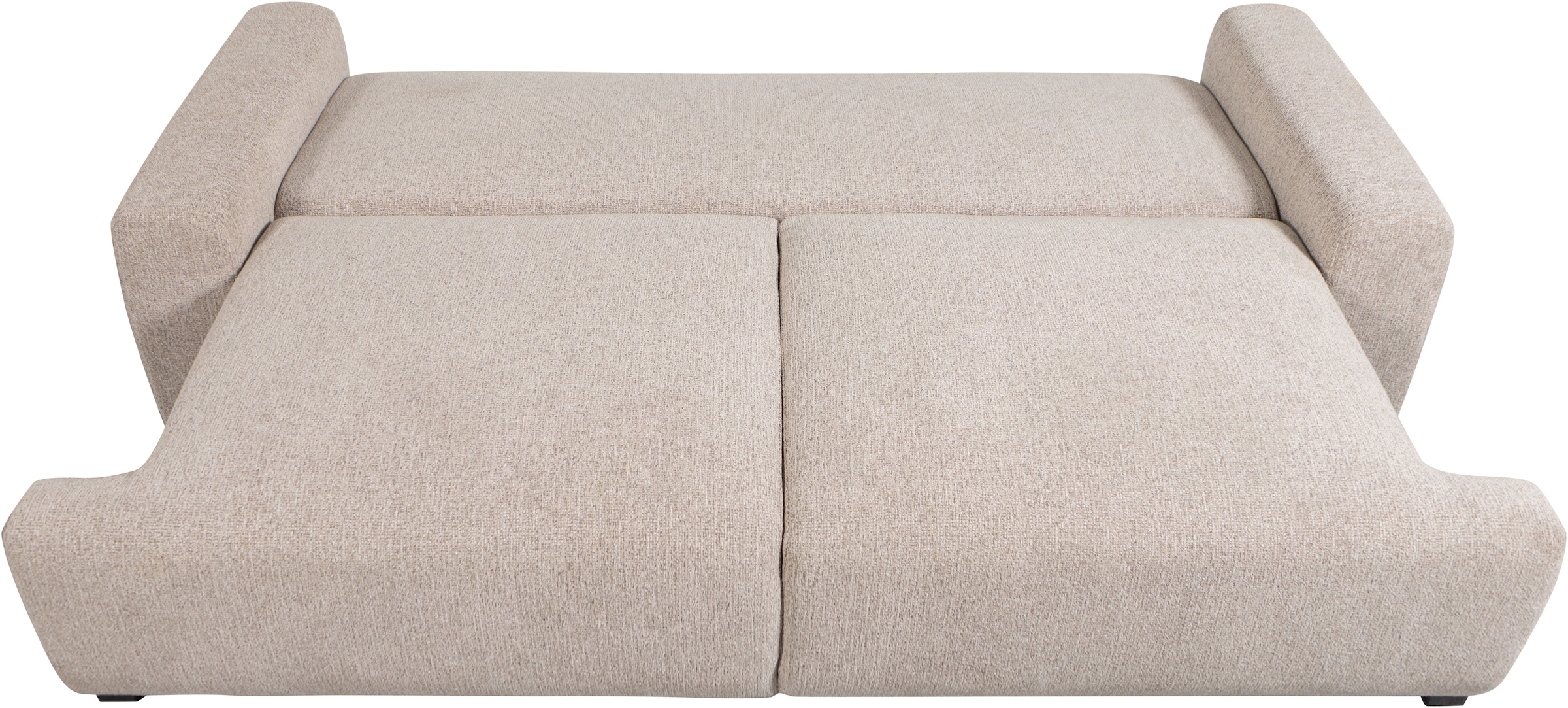 WOOOD Schlafsofa »Night & Day Melange-Webstoff mit Schlaffunktion, H85 x B239 x T107 cm« Schlafbreite 190 cm, Sehr hohe Verschleissfestigkeit, Pfleiglicht