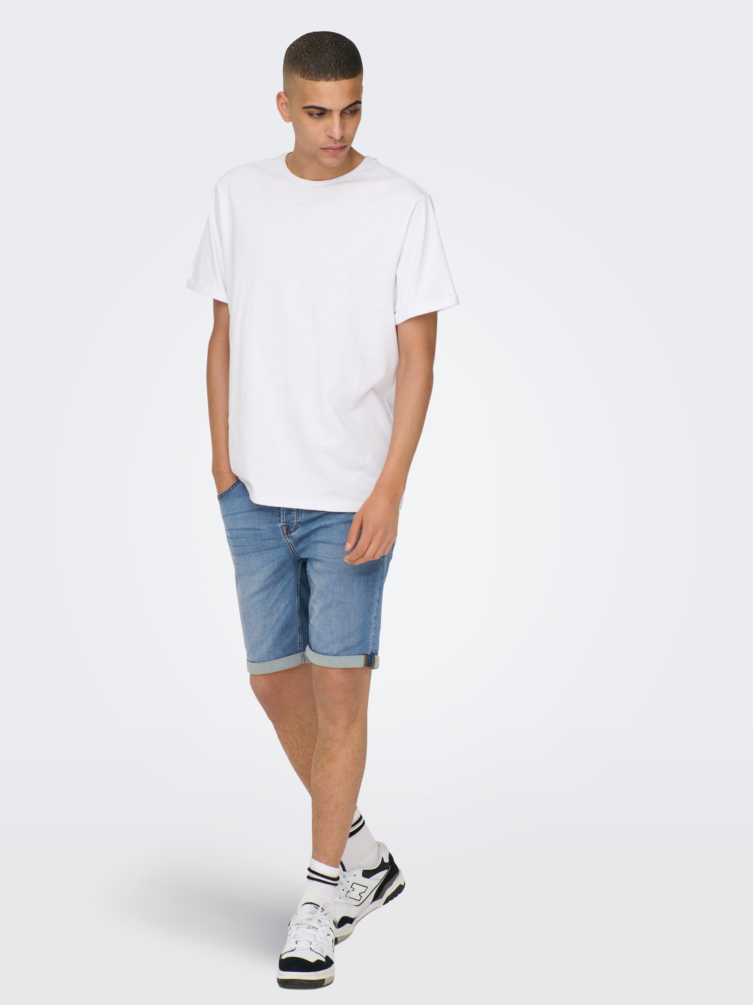 ONLY & SONS Jeansshorts »ONSPLY LIGHT BLUE 5189 SHORTS DNM NOOS«