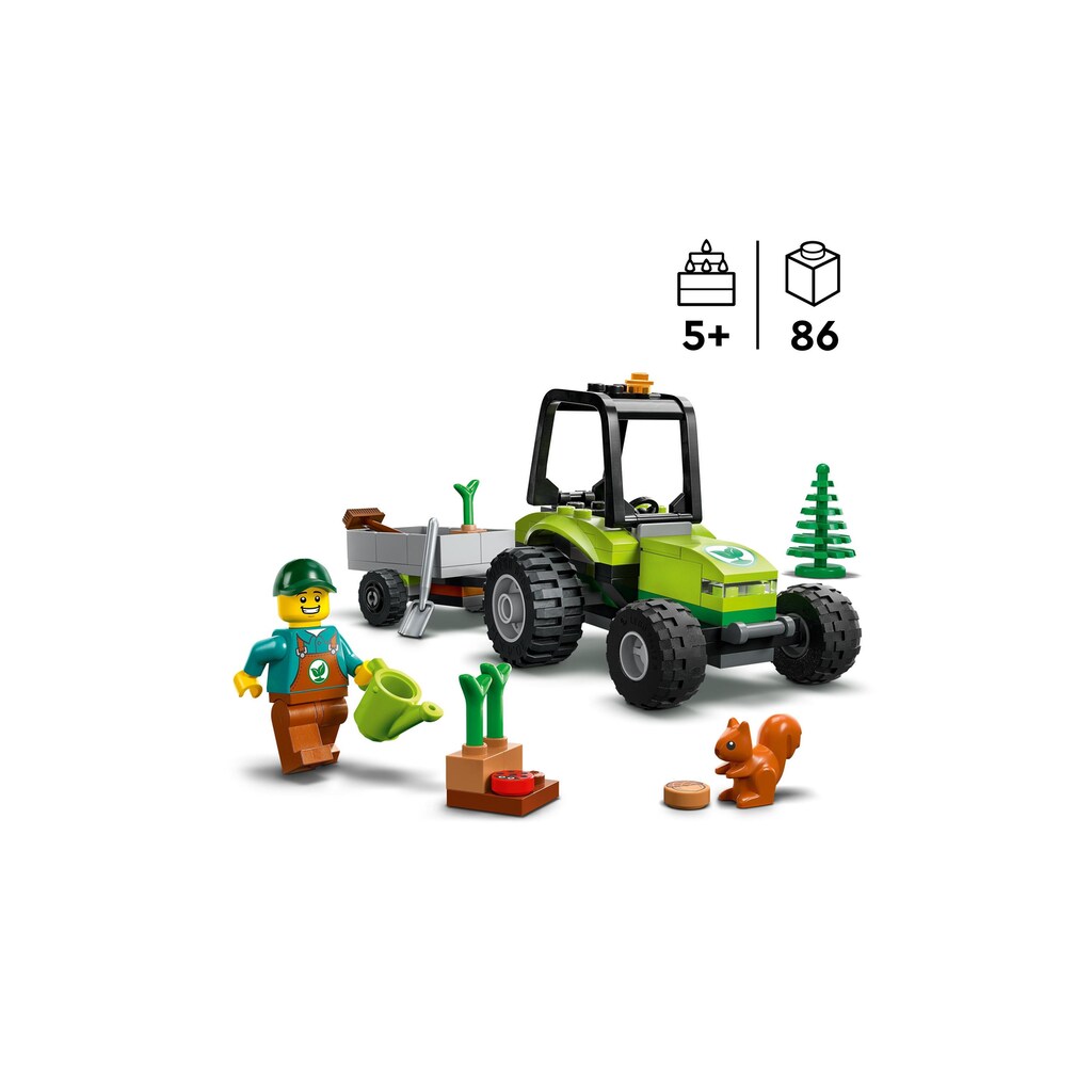LEGO® Konstruktionsspielsteine »Kleintraktor«, (86 St.)