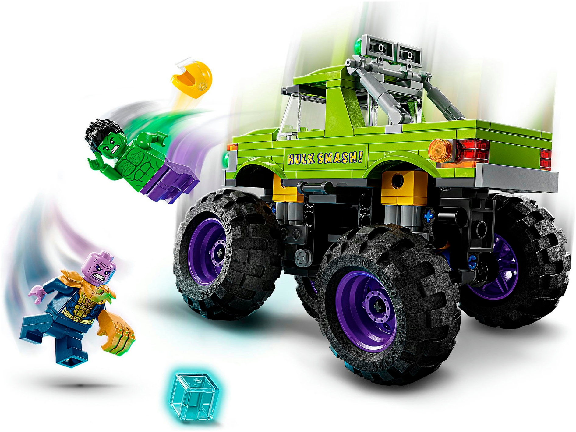 LEGO® Konstruktionsspielsteine »Hulk-Truck vs. Thanos (76312), LEGO Super Heroes« Made in Europe