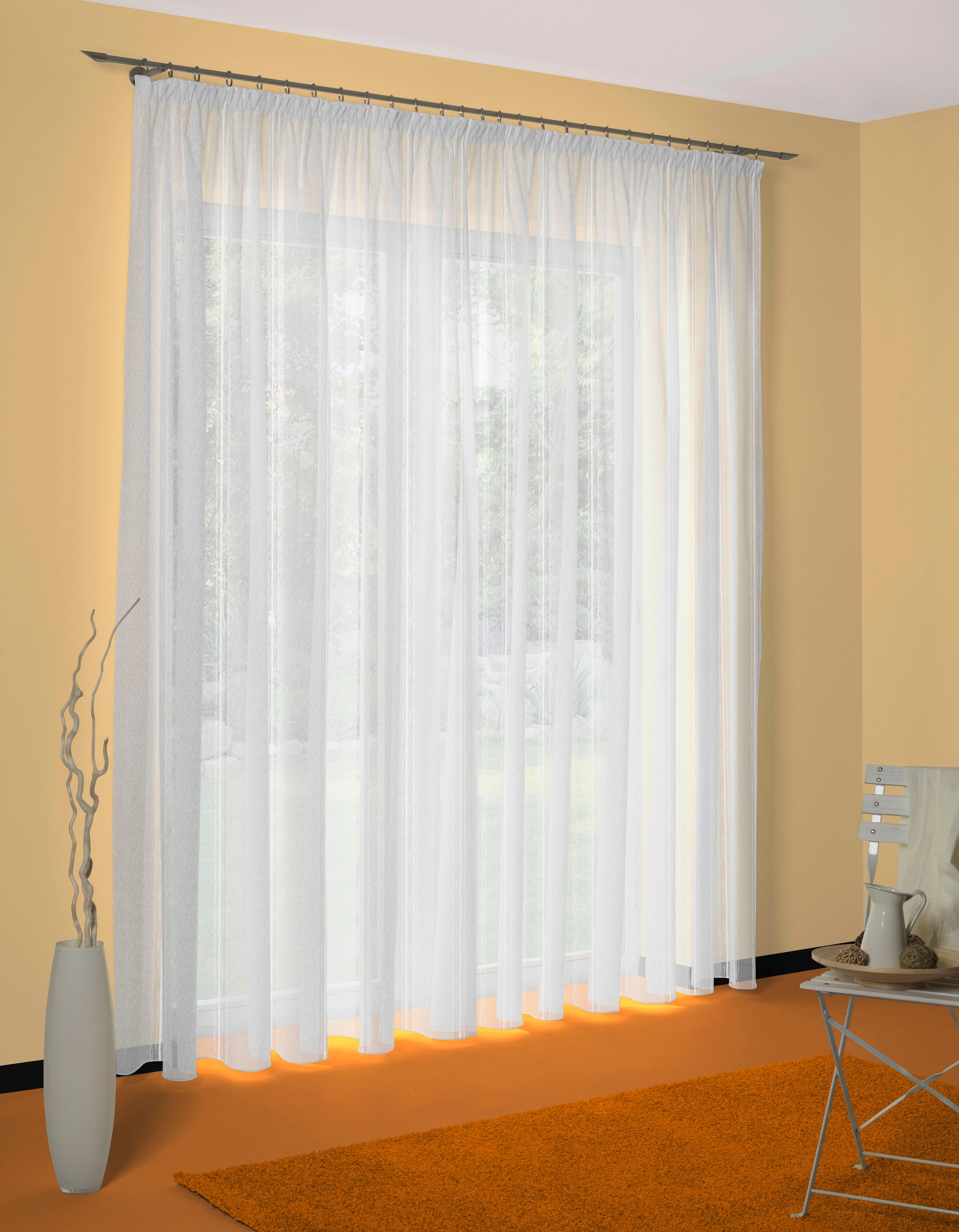 Wirth Rideau »Gerty« Ruban plissé 1 cuis tlg. Store