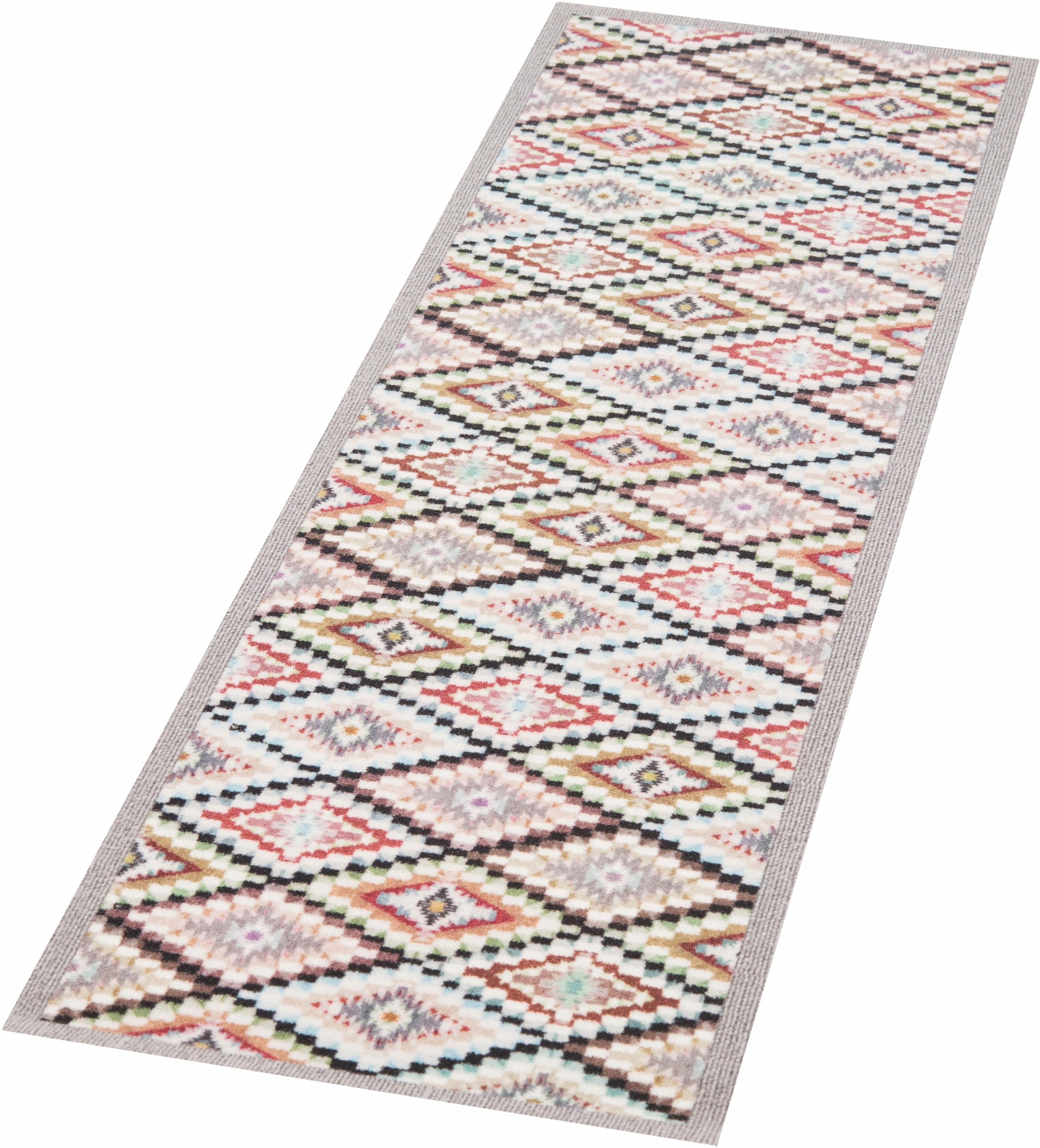 Image of Zala Living Läufer »Navajo«, rechteckig, 5 mm Höhe, In/-und Outdoor geeignet, Rauten Design, Teppich-Läufer, Küche, Garten, Terrasse, Robust, Pflegeleicht, Waschbar bei Ackermann Versand Schweiz