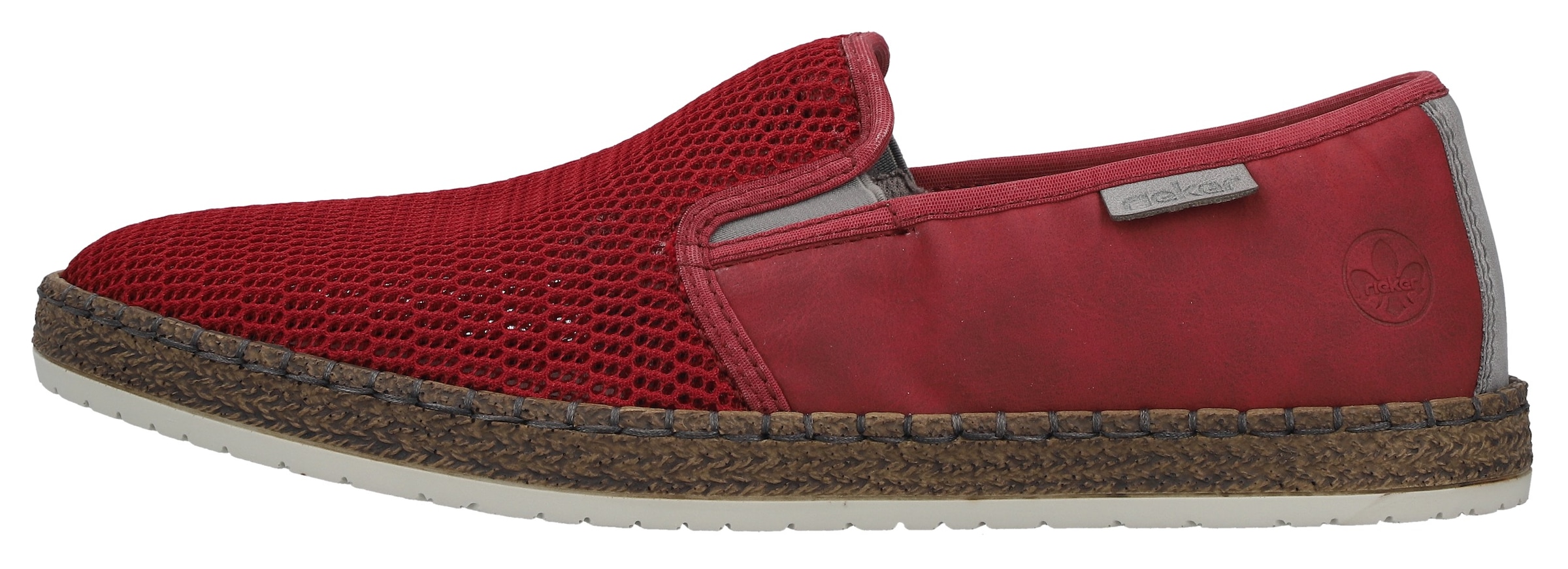 Rieker Espadrille  chaussure d’été, mocassin, chaussure de loisirs en mélange de matériaux