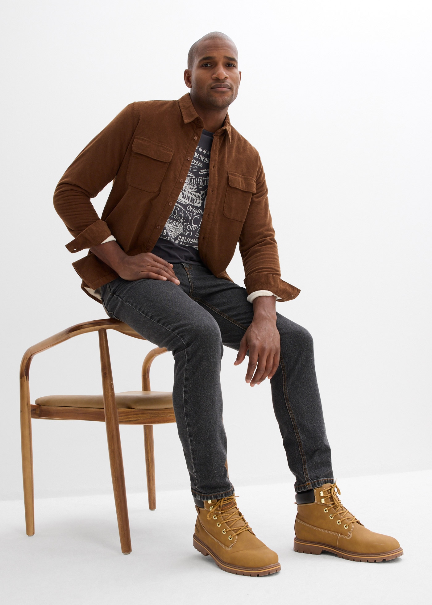 bonprix Jeans droit 5-Pocket Form, straight leg