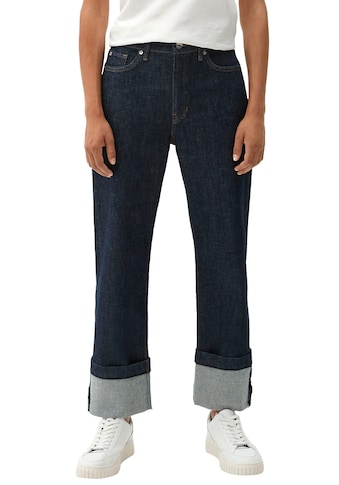 s.Oliver Straight-Jeans »Karolin«, mit hohem Bund und Turn-Up Saum kaufen