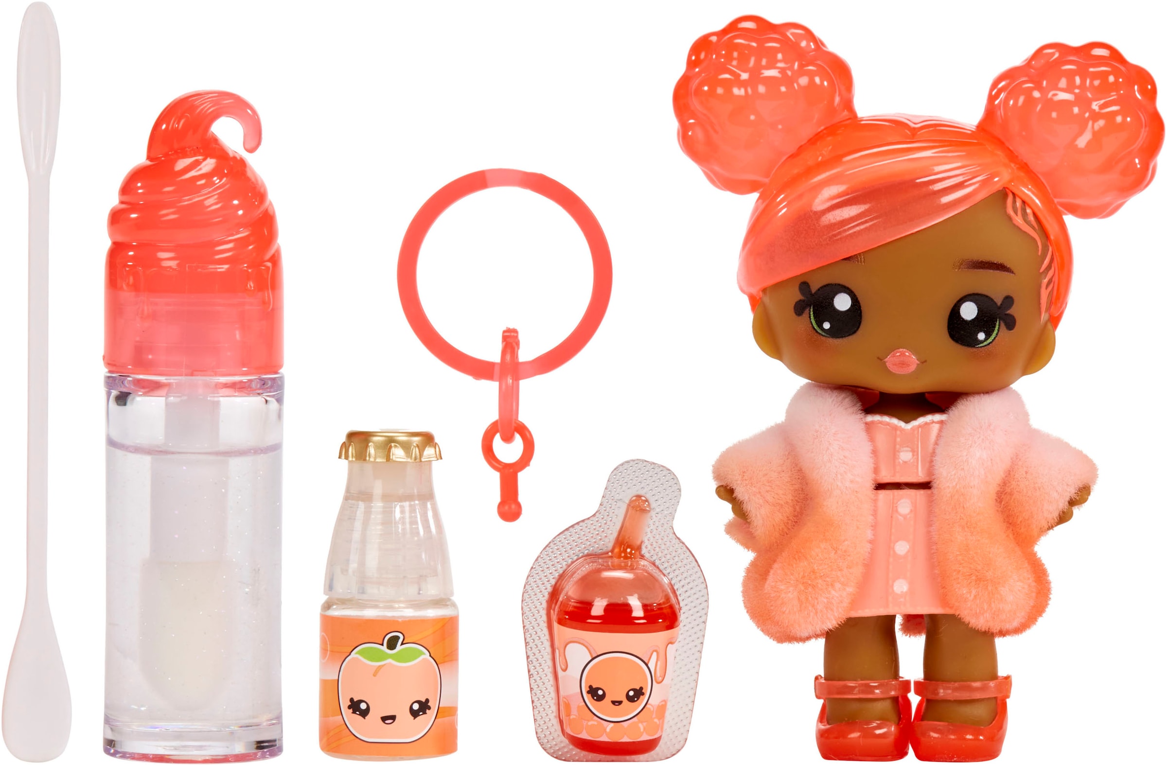 YUMMILAND Minipuppe »Yummiland Lipgloss Doll - Piper Peach« inklusive Schlüsselanhänger