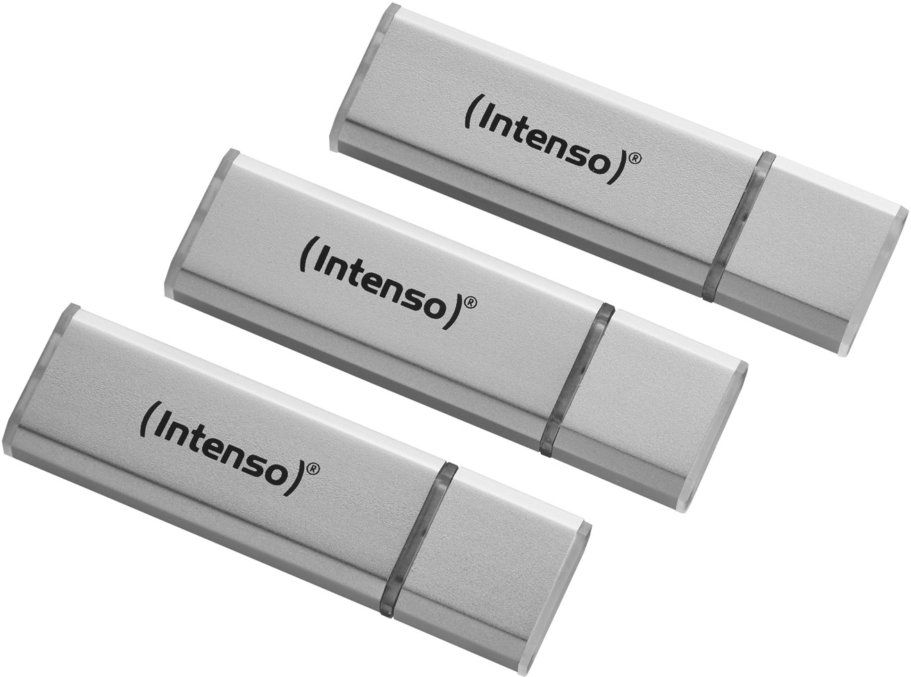 Image of Intenso USB-Stick »Alu Line 32GB USB-Stick, 3-er Set«, (USB 2.0 Lesegeschwindigkeit 28 MB/s) bei Ackermann Versand Schweiz