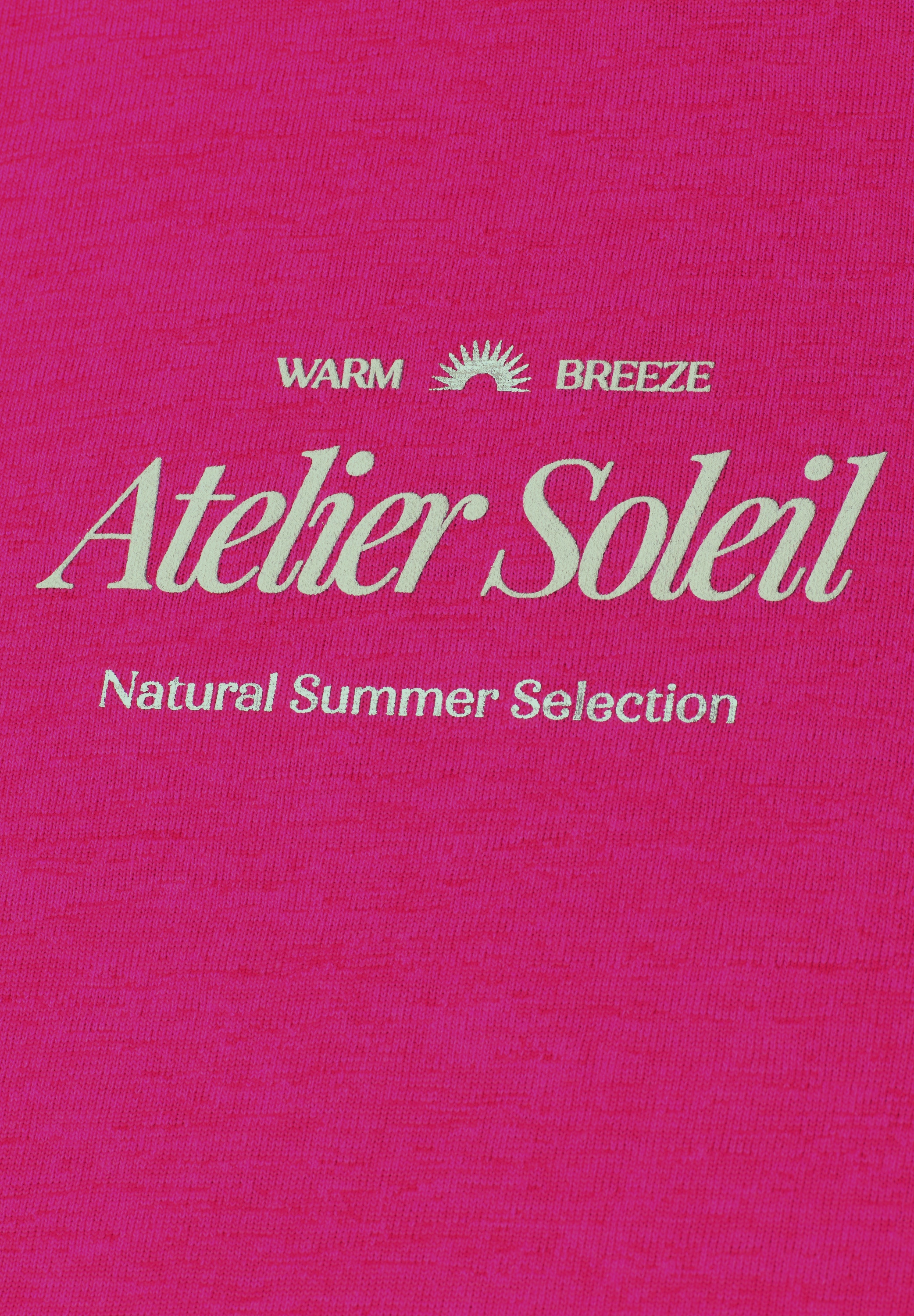 STREET ONE Kurzarmshirt Sommershirt mit Rundhals und Wording