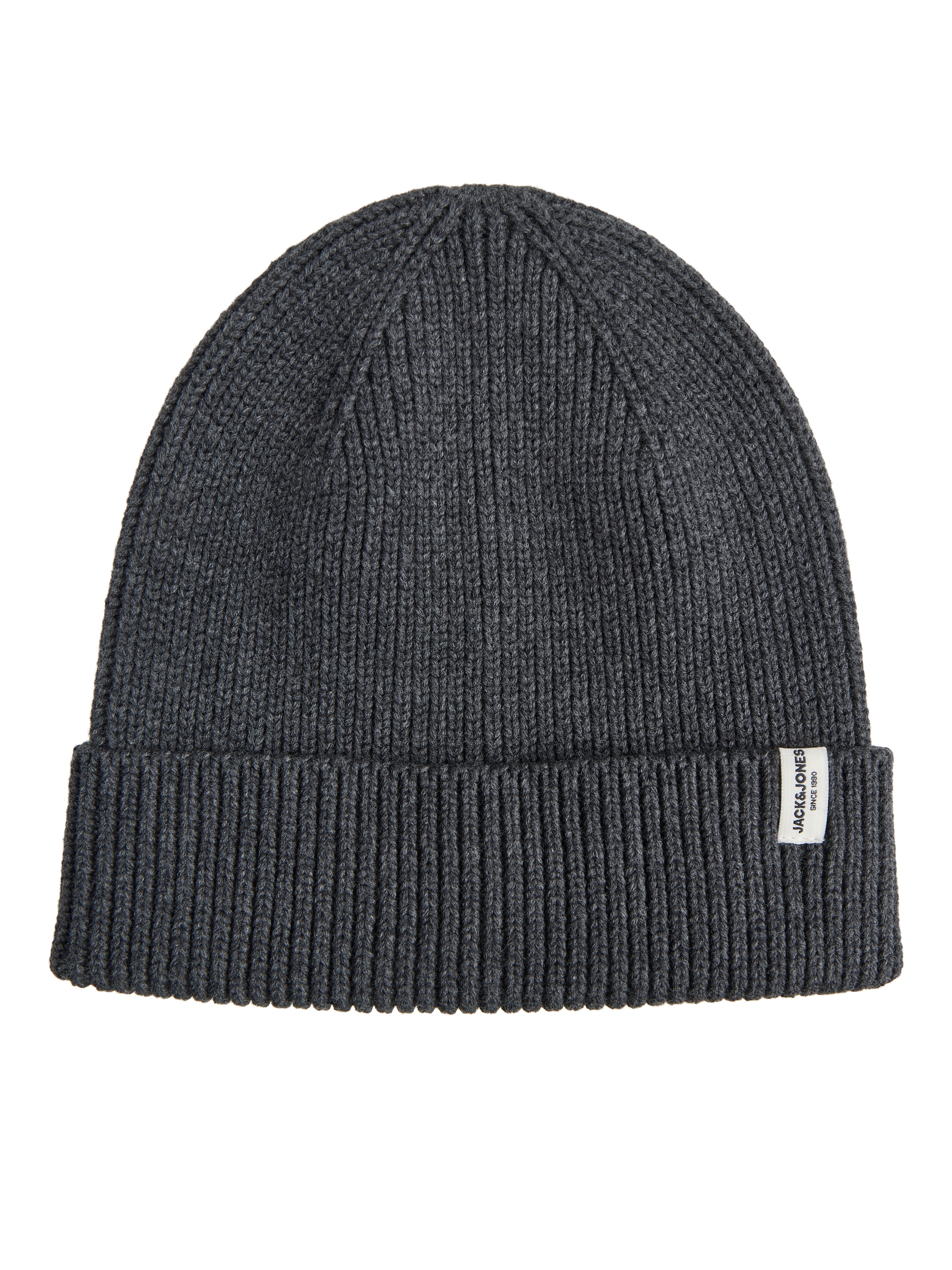 Jack & Jones Bonnet tricoté »JACBRINK BEANIE LN« coton, aspect côtelé