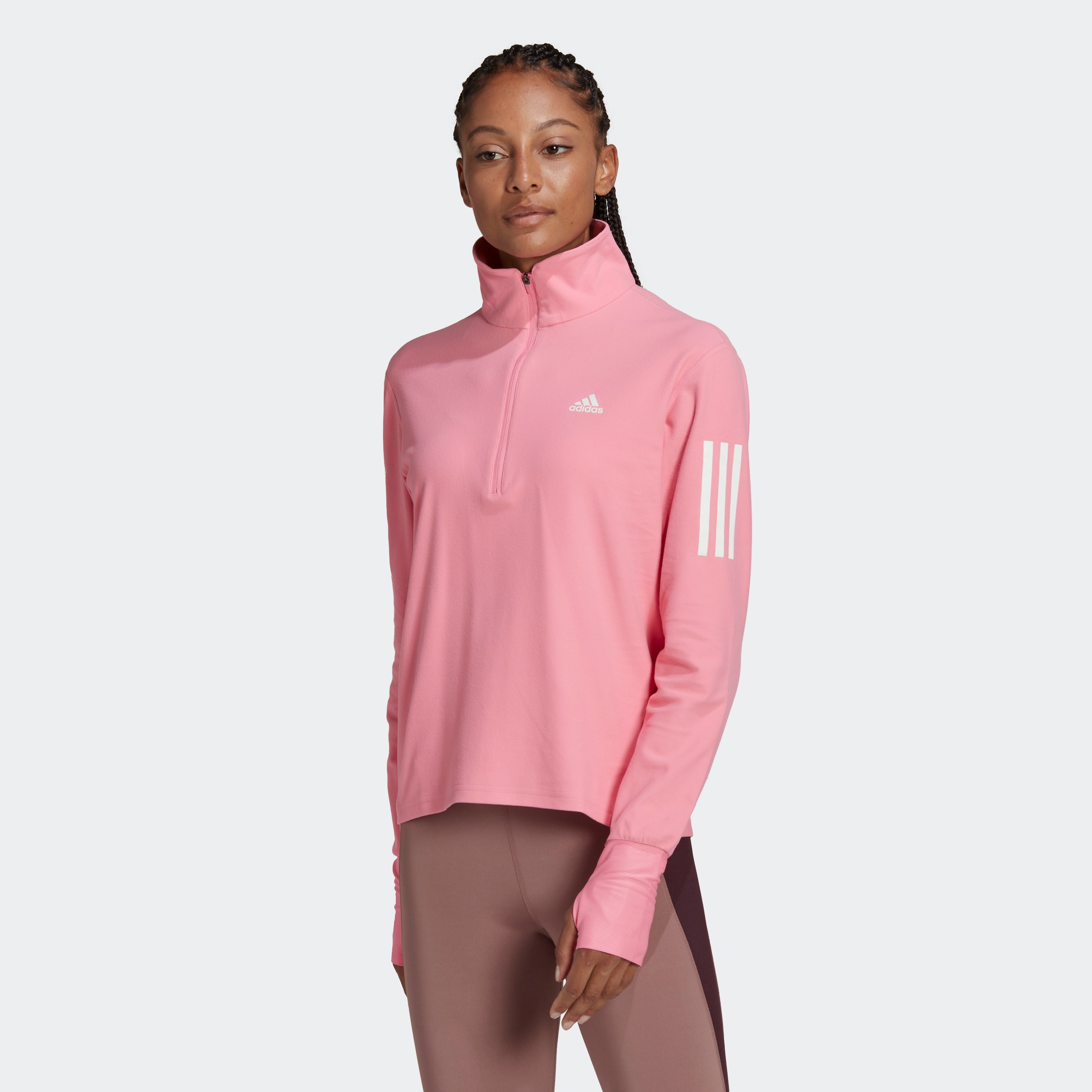Image of adidas Performance Laufshirt »OWN THE RUN RUNNING 1/2 ZIP RUNNING-OBERTEIL« bei Ackermann Versand Schweiz