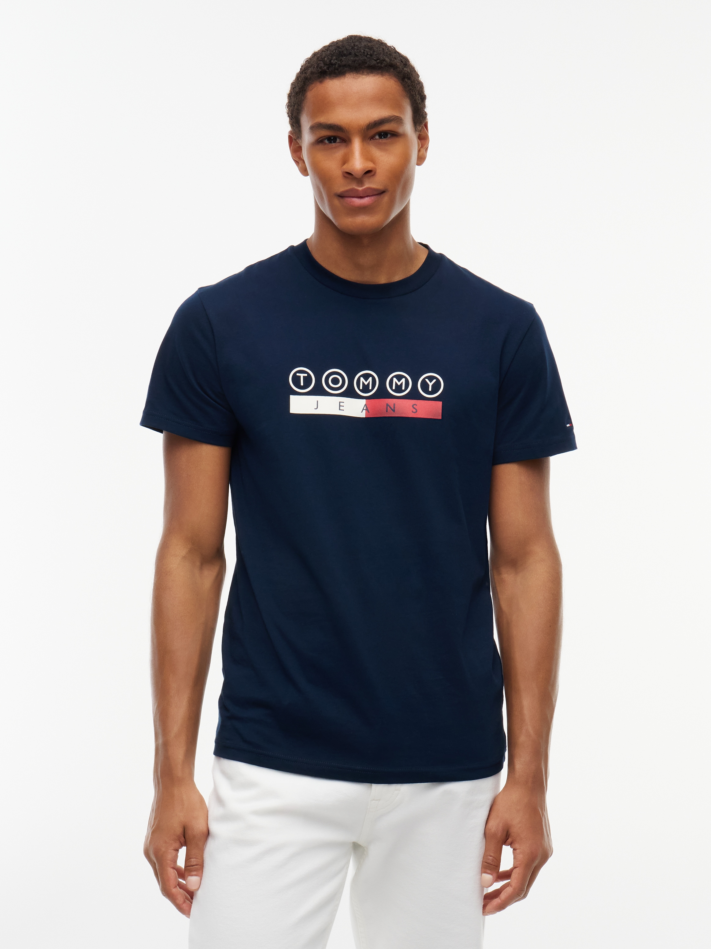 Image of Tommy Jeans T-Shirt "SLIM PLAY TEE" Slim fit mit Markenprint