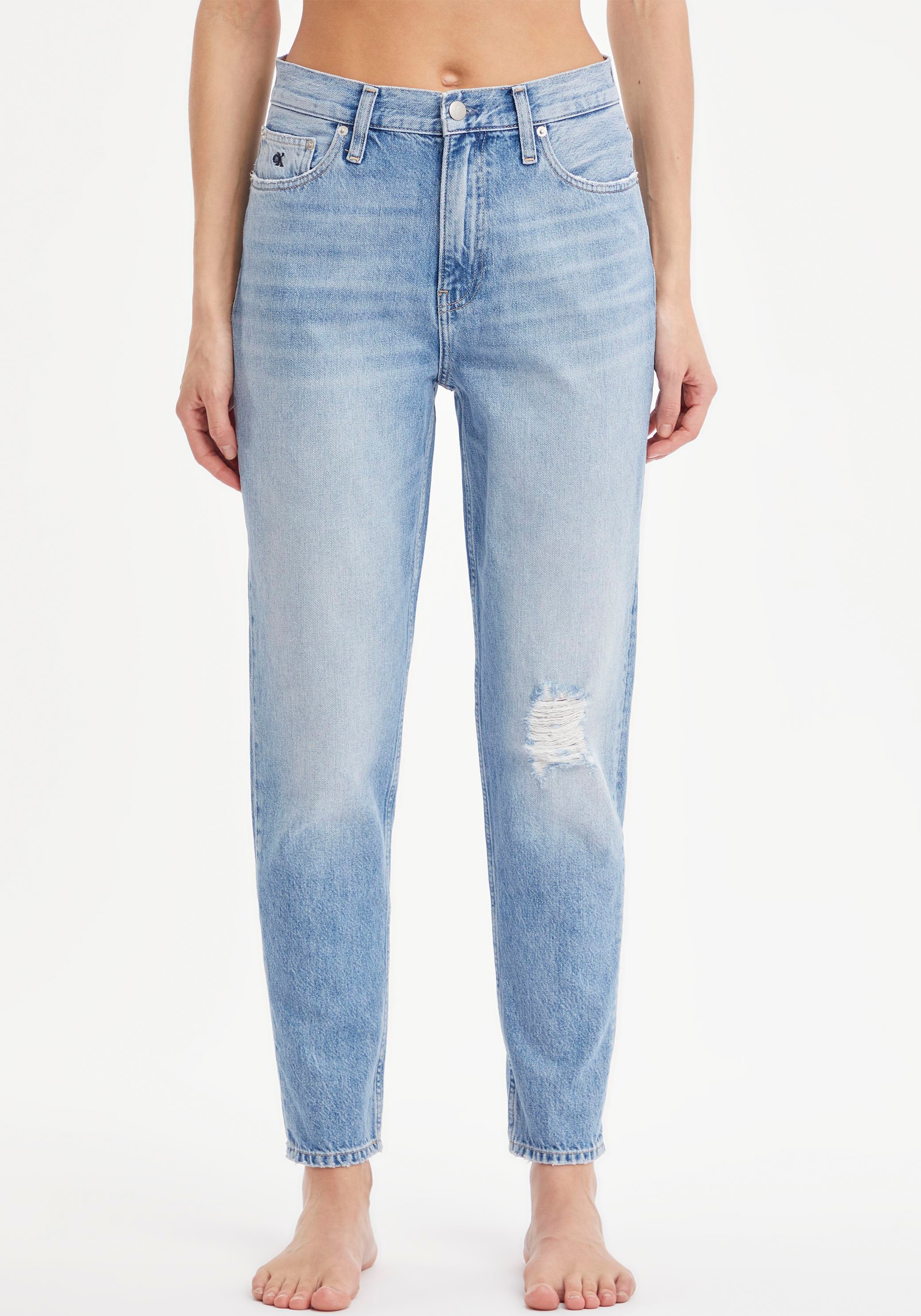 Calvin Klein Jeans klein Acheter mit »MOM confortablement am JEAN«, Bund Mom-Jeans Calvin Logostickerei hinten