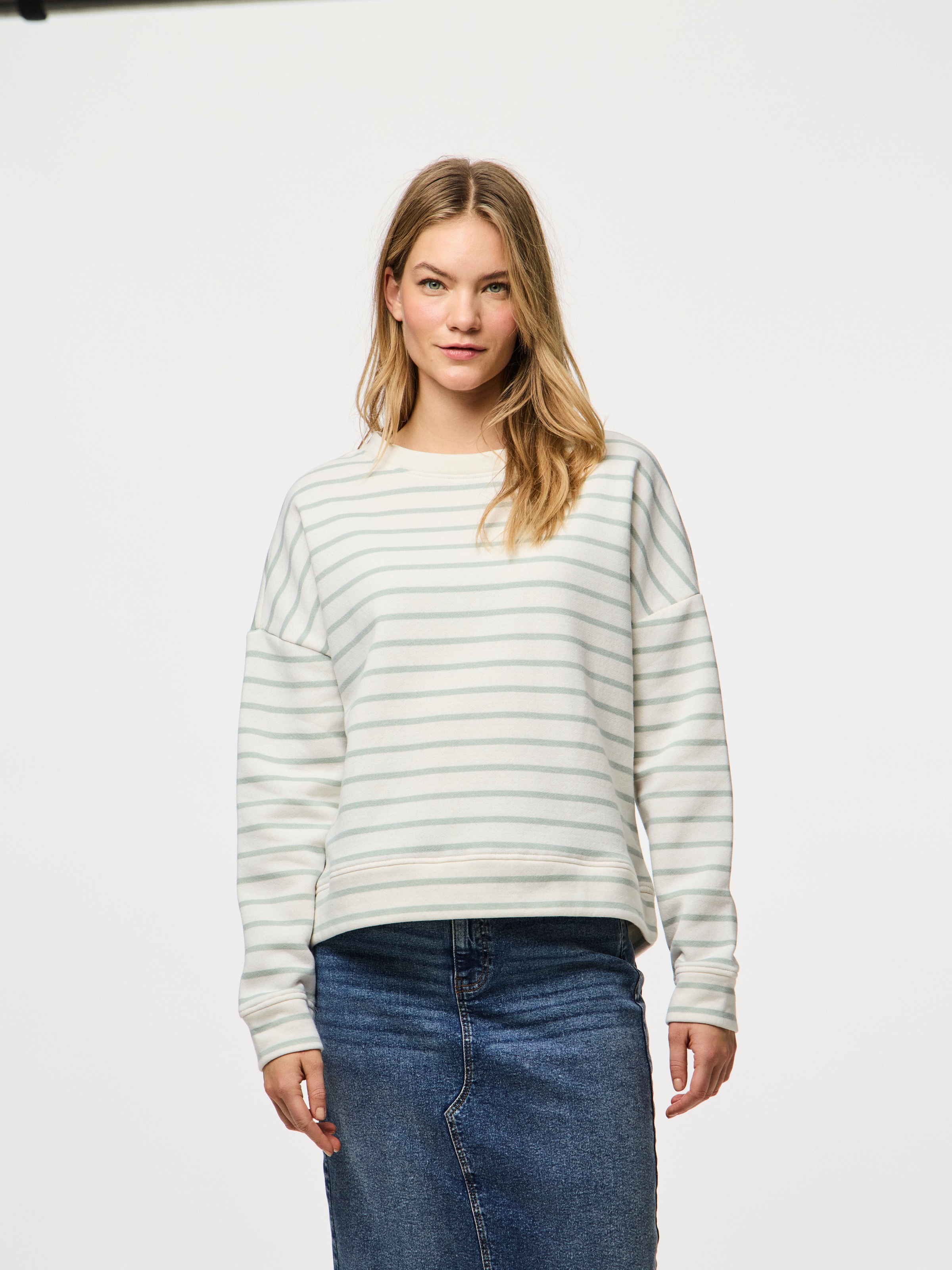 pieces Sweatshirt »PCCHILLI LS SWEAT STRIPES NOOS BC«