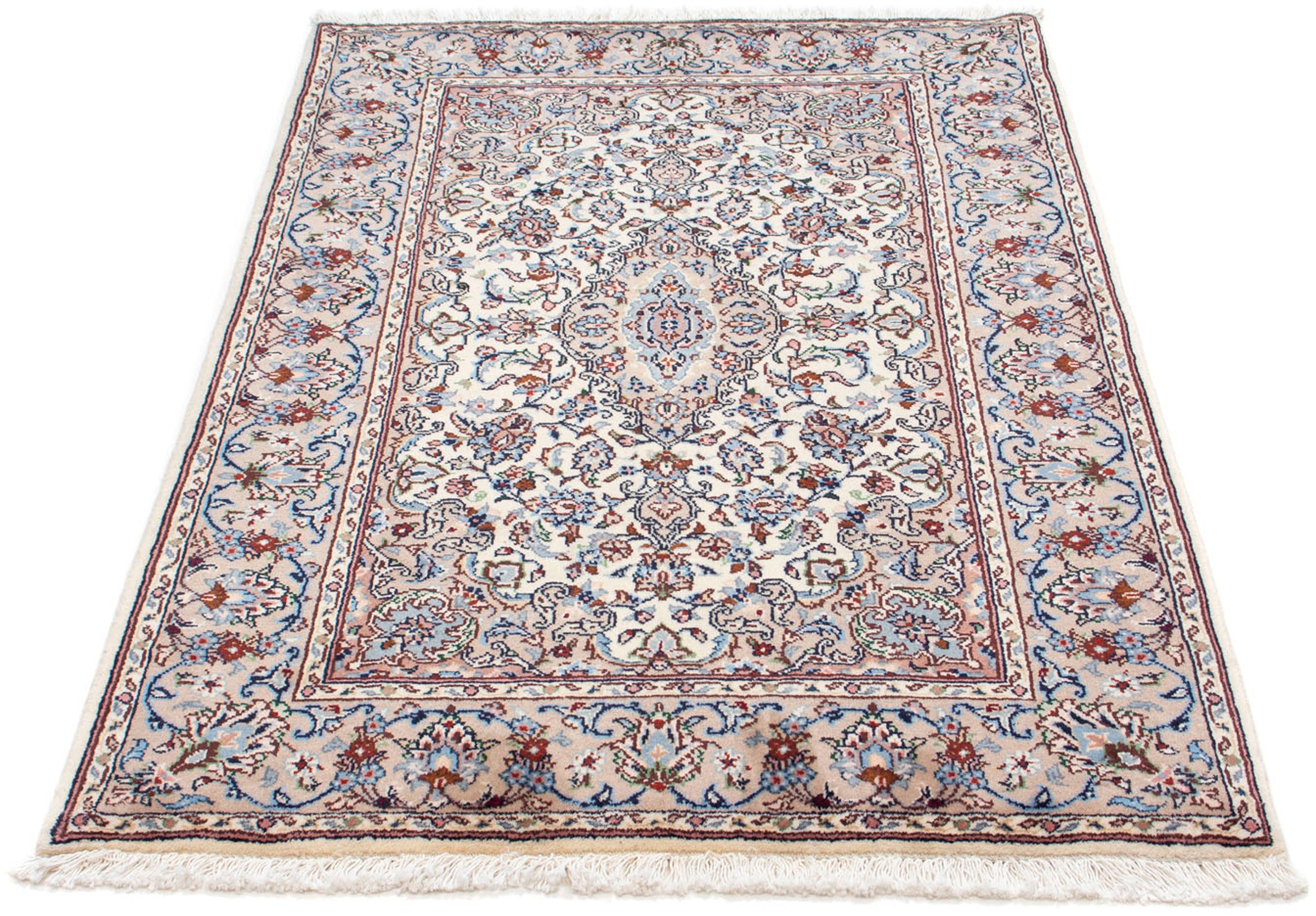Image of morgenland Orientteppich »Perser - Keshan - 153 x 98 cm - beige«, rechteckig, 10 mm Höhe, Wohnzimmer, Handgeknüpft, Einzelstück mit Zertifikat bei Ackermann Versand Schweiz