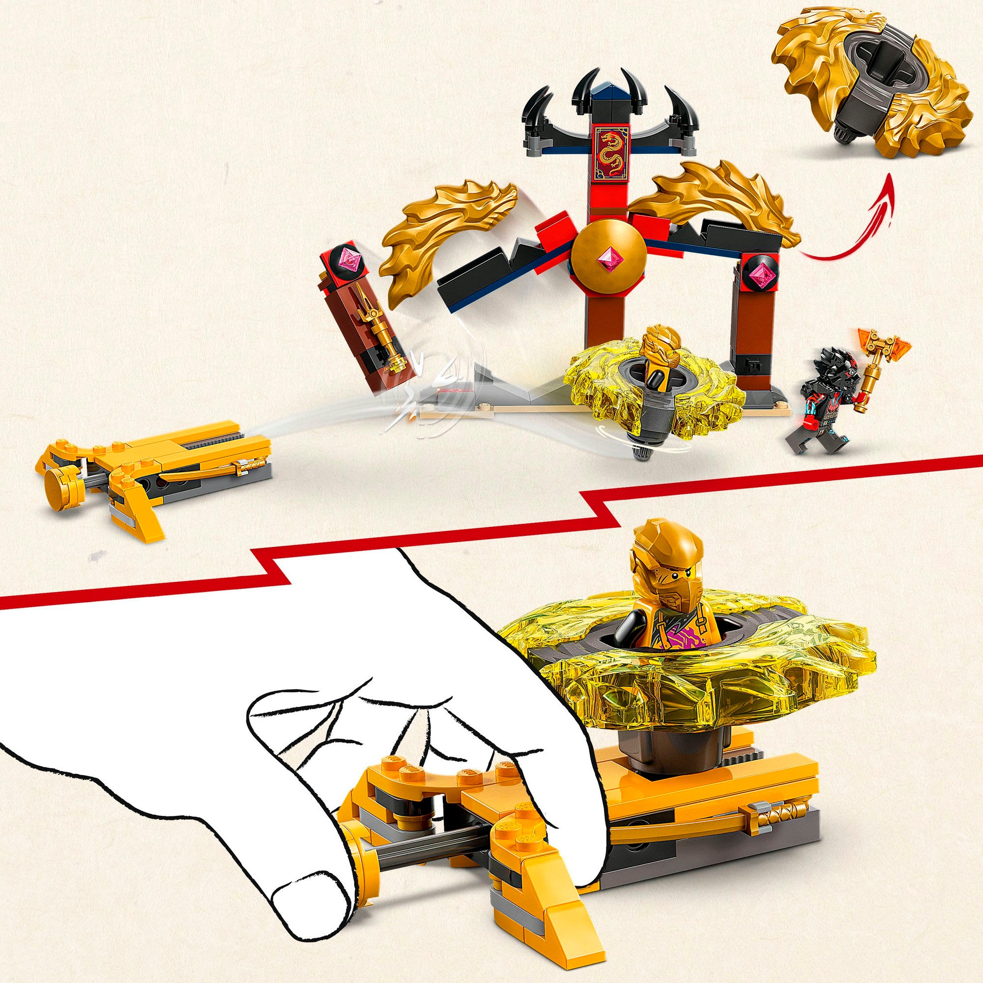 LEGO® Pions de construction »Drachen-Spinjitzu Battle Pack (71826), LEGO Ninjago« Made in Europe