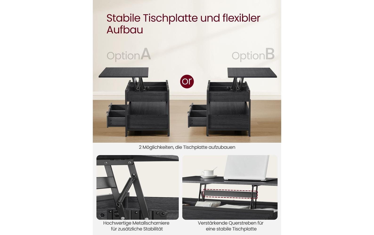 VASAGLE Couchtisch »100 x 50 cm«