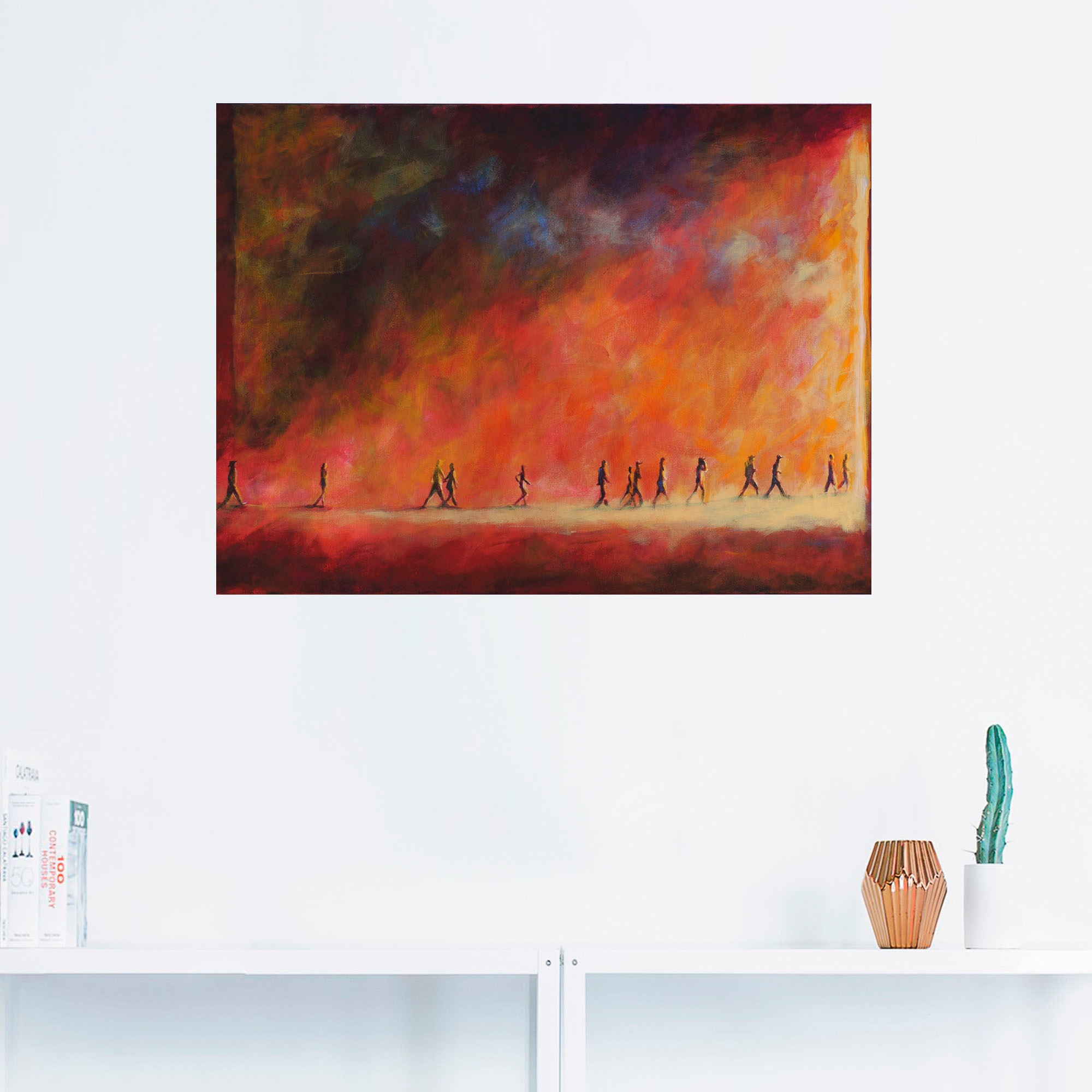 Artland Wandbild »Dem Licht entgegen«, Gruppen & Familien, (1 St.), als Leinwandbild, Wandaufkleber in verschied. Grössen