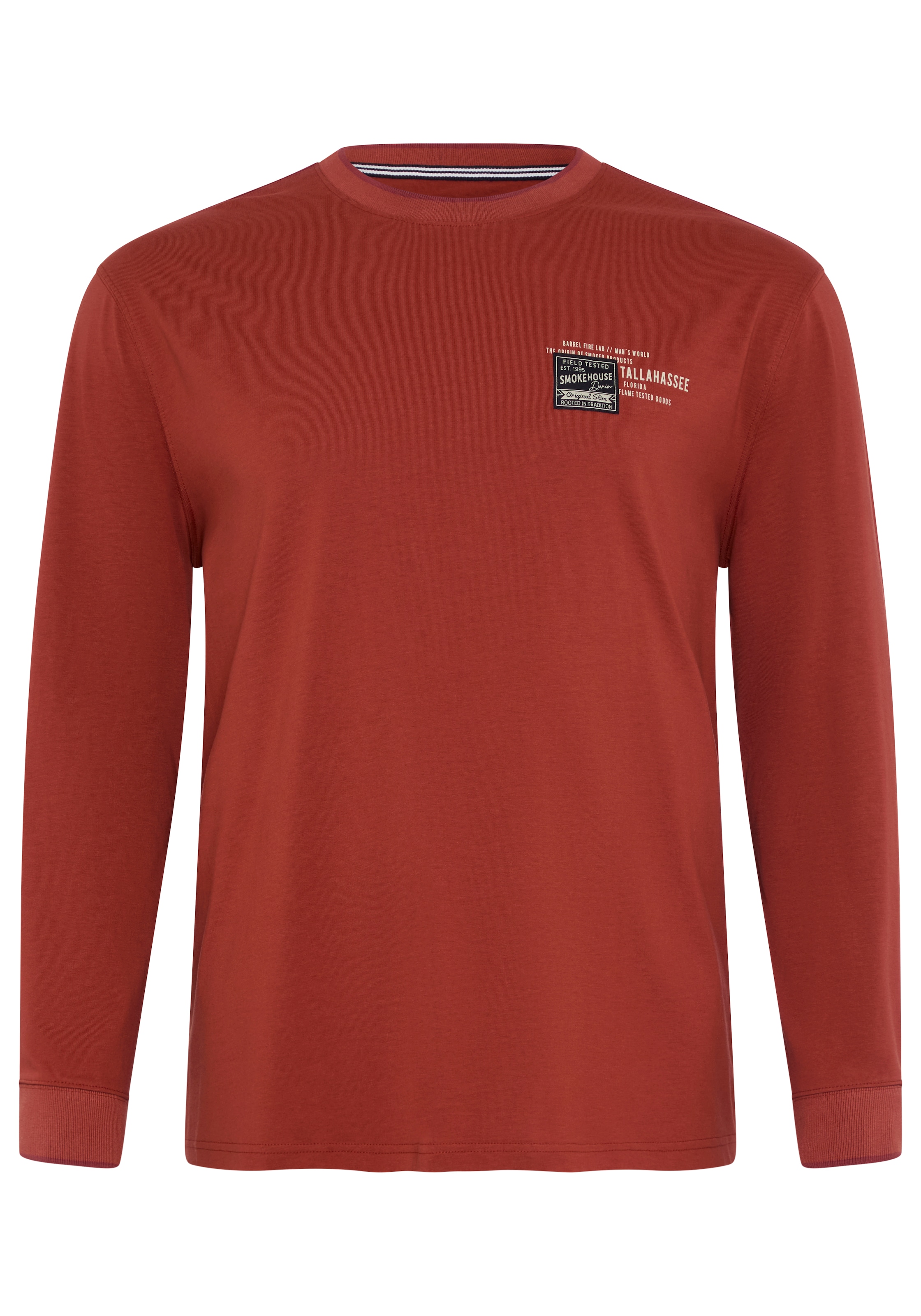 Man's World Plus Rundhalsshirt »auch in Grosse Grössen bis Gr. 7XL« Regular Fit, mit langem Arm, bedruckt, für Casualmode