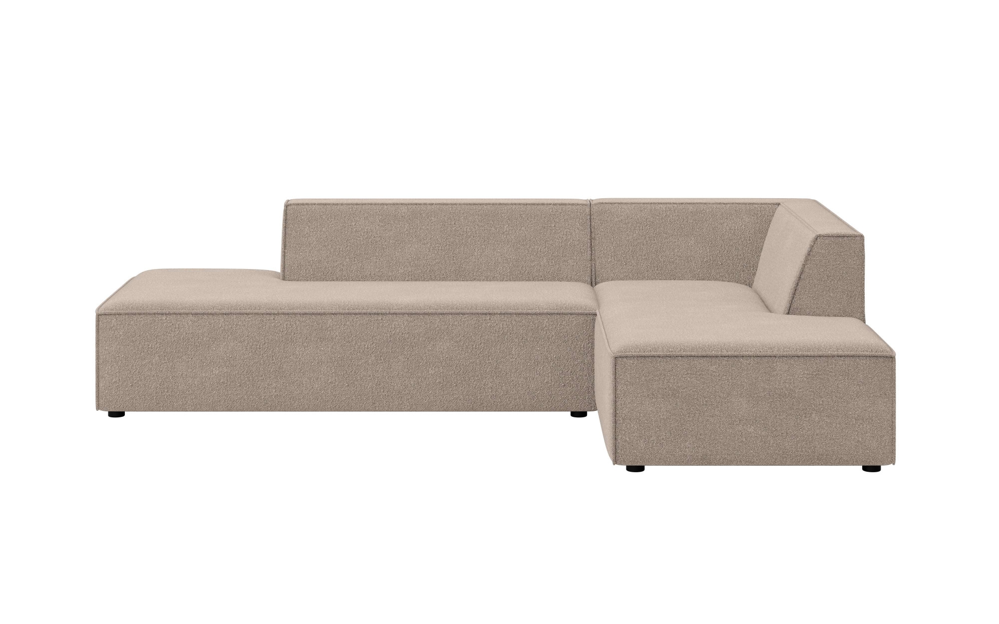 INOSIGN Ecksofa »Ecksofa Cavan mit Ottomane links oder rechts bestellbar«, L-Form mit Wellenunterfederung, Masse B/T/H: 270/180/72 cm