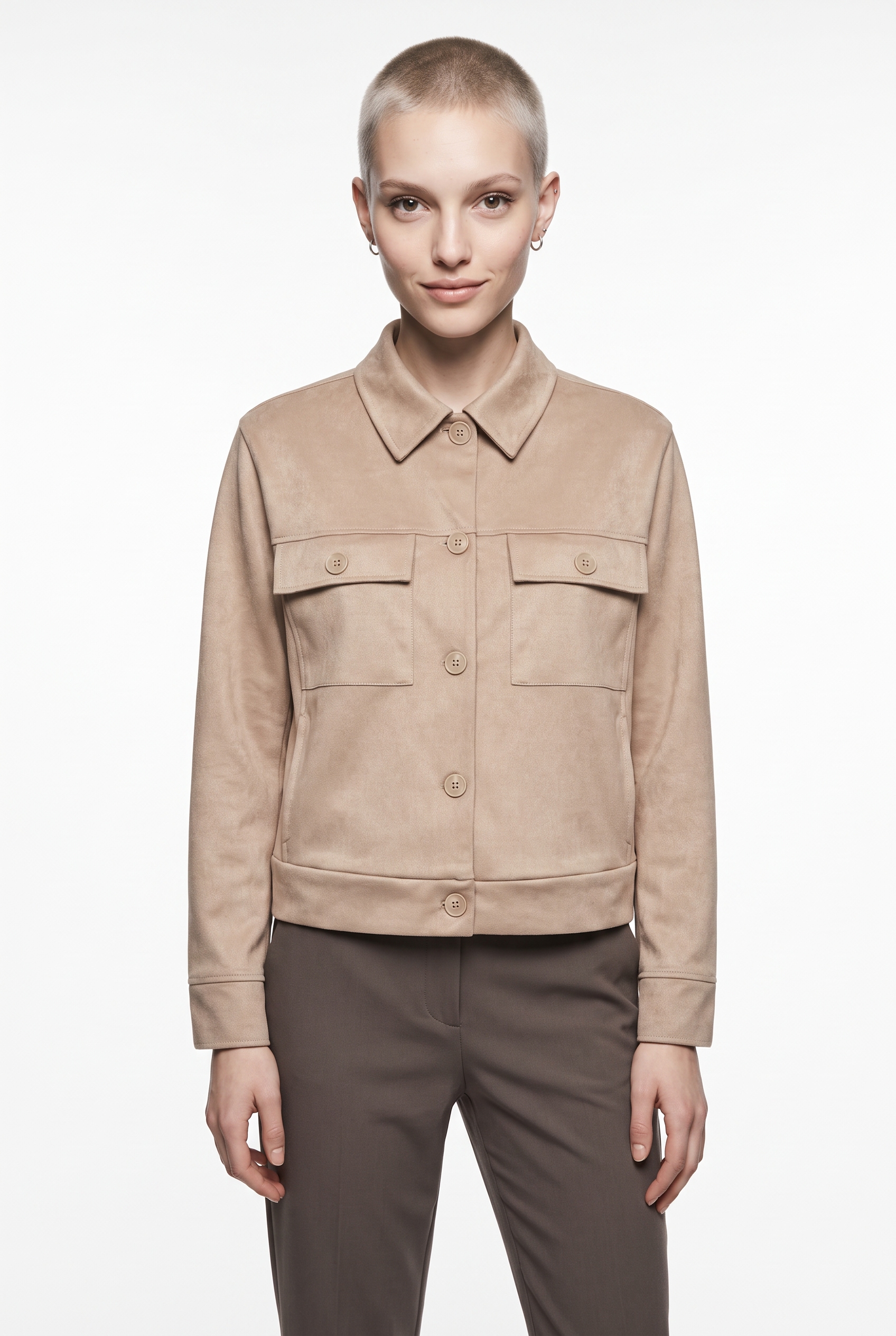 Image of soyaconcept Kurzjacke "SC-HUDDA 1" Materialmix mit Stretch