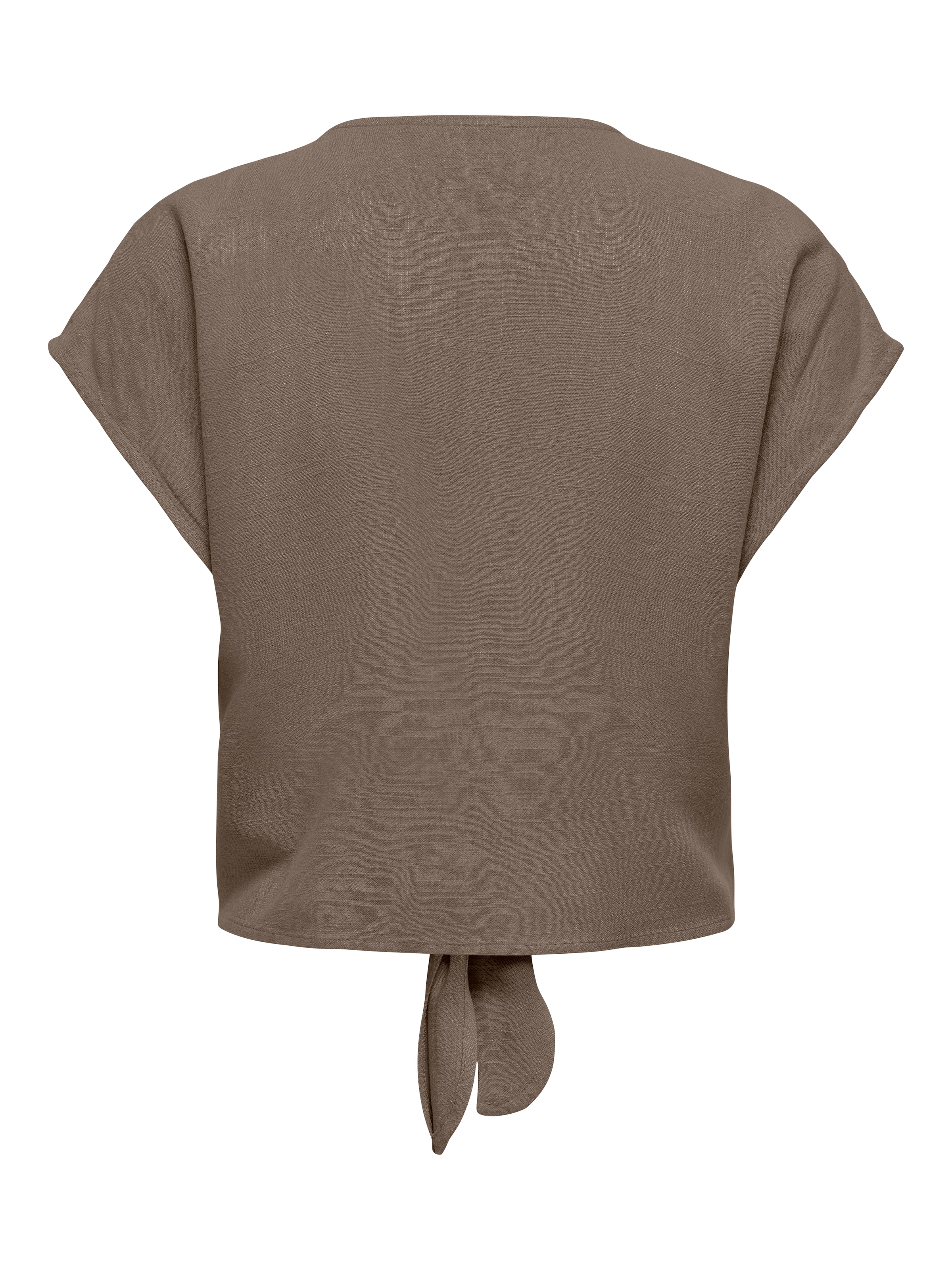 ONLY Kurzarmbluse »ONLSIESTA SS KNOT LIN BL SHIRT PNT NOOS« Viskosemischung, regular fit