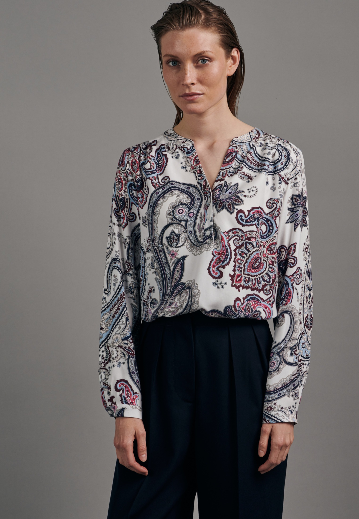 Image of seidensticker Klassische Bluse »Schwarze Rose«, Tunika Paisley bei Ackermann Versand Schweiz
