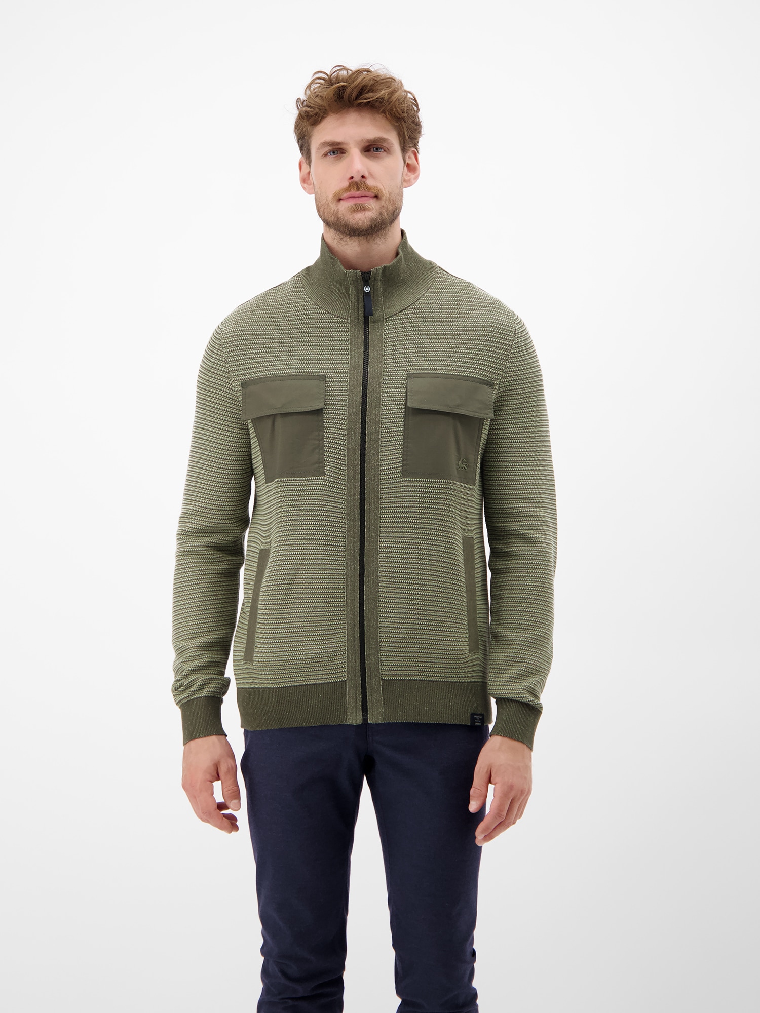 LERROS Veste en tricot »LERROS Sportive Strickjacke für Herren«