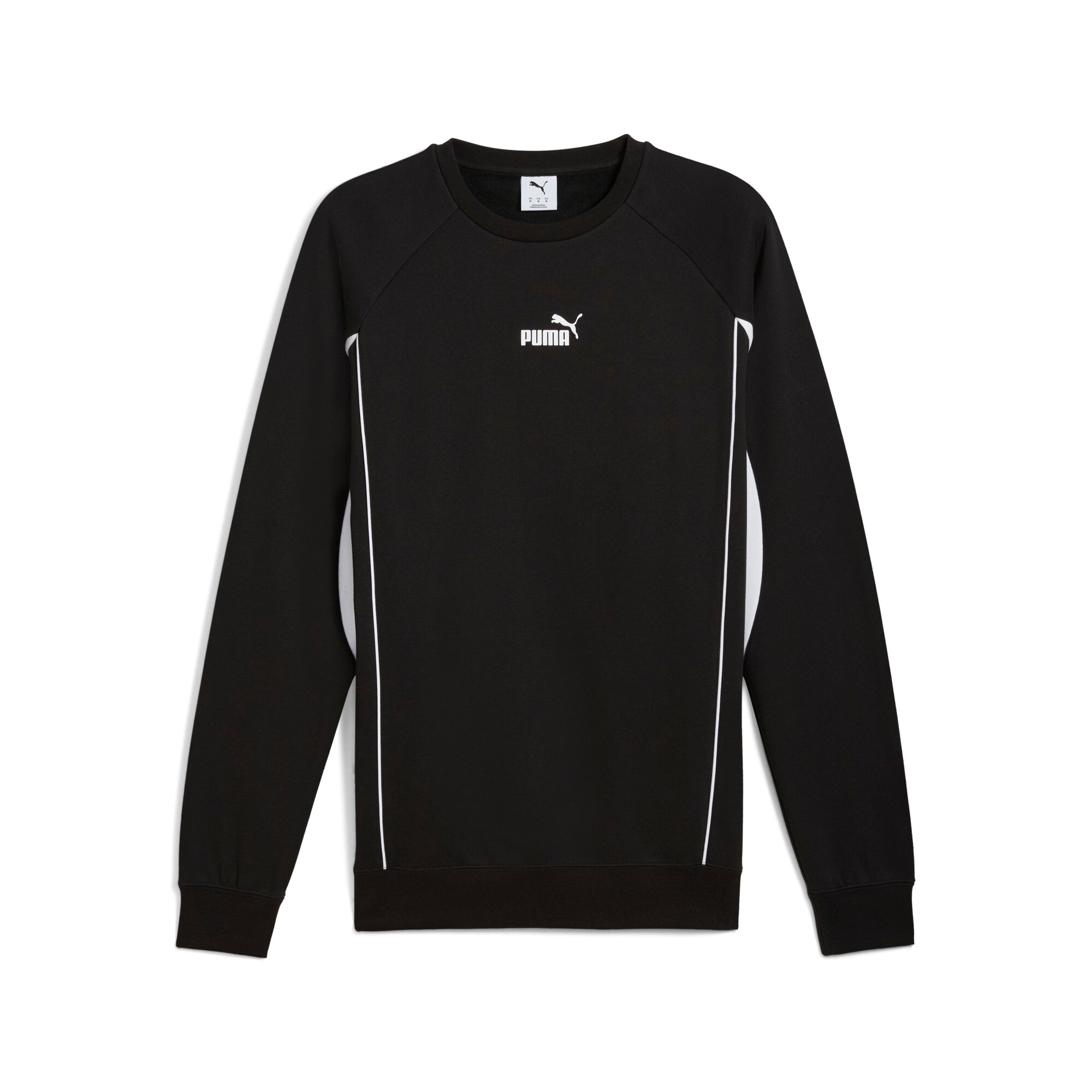 Image of PUMA Langarmshirt "SPORT CREW FL" Regular Fit, Rundhalsausschnitt, pflegeleicht