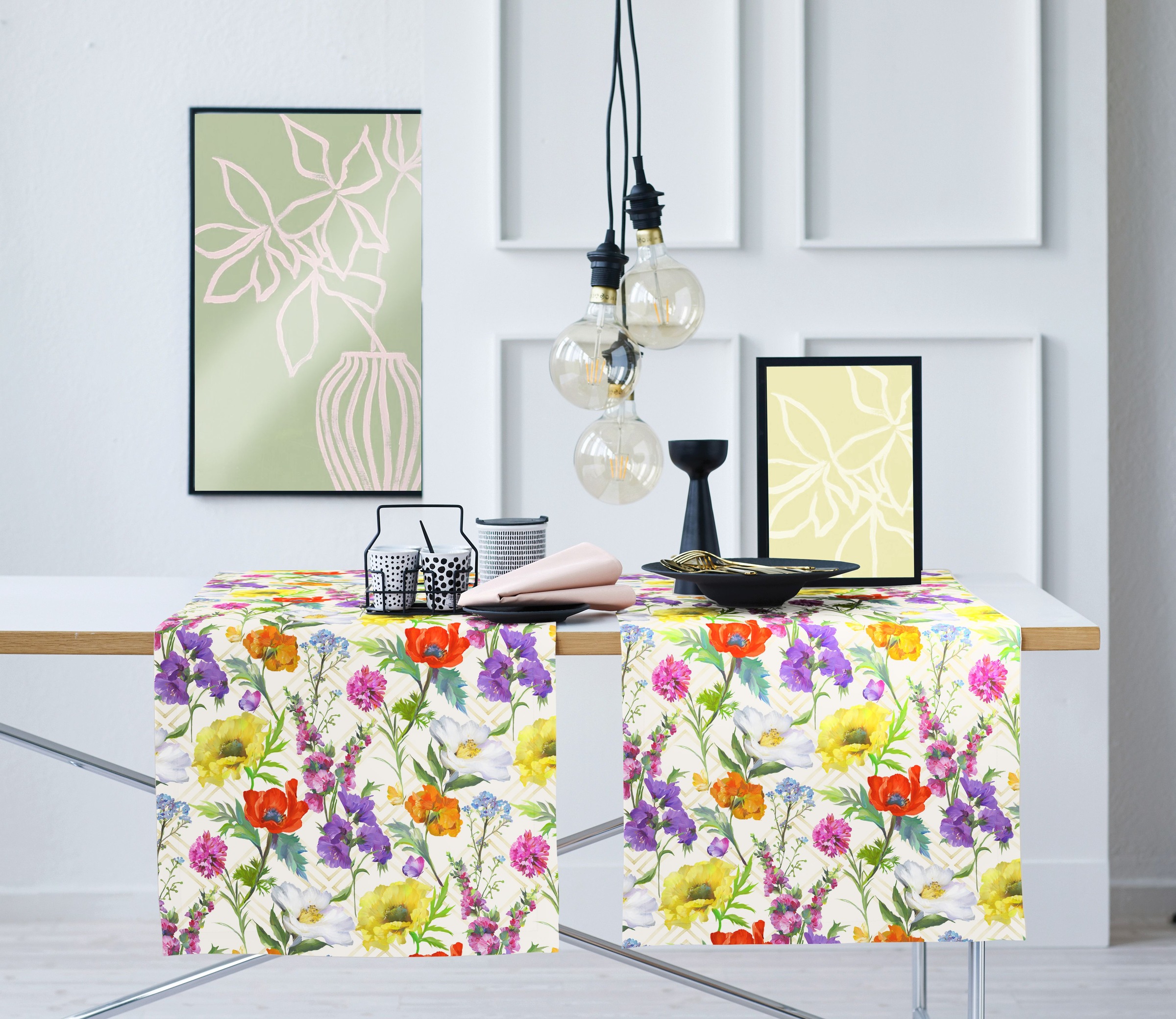 APELT Tischdecke "7001" Sommerblumen all-over