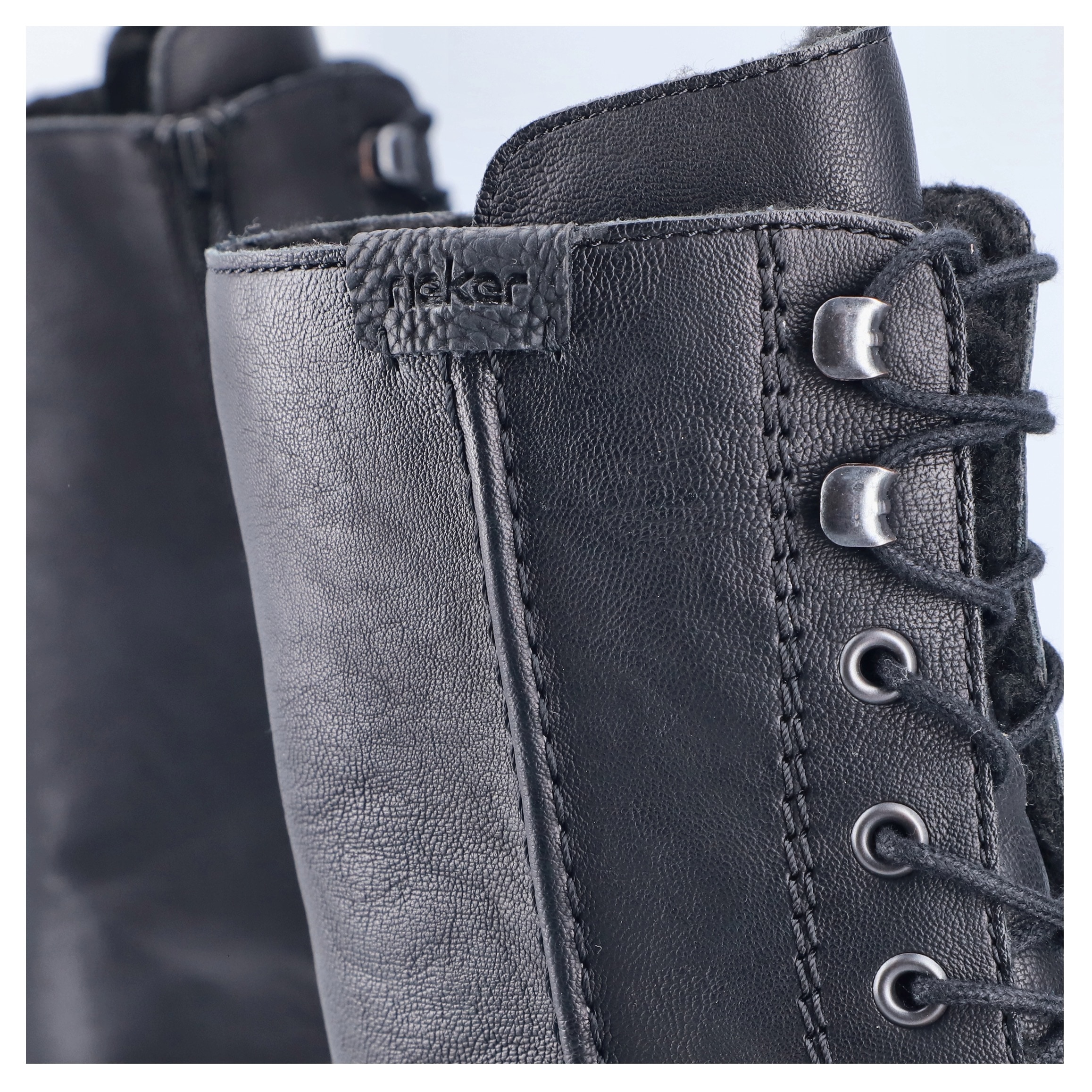 Rieker Bottes d'hiver  , talon bloc, bottine à lacets, boots à lacets avec doublure chaude