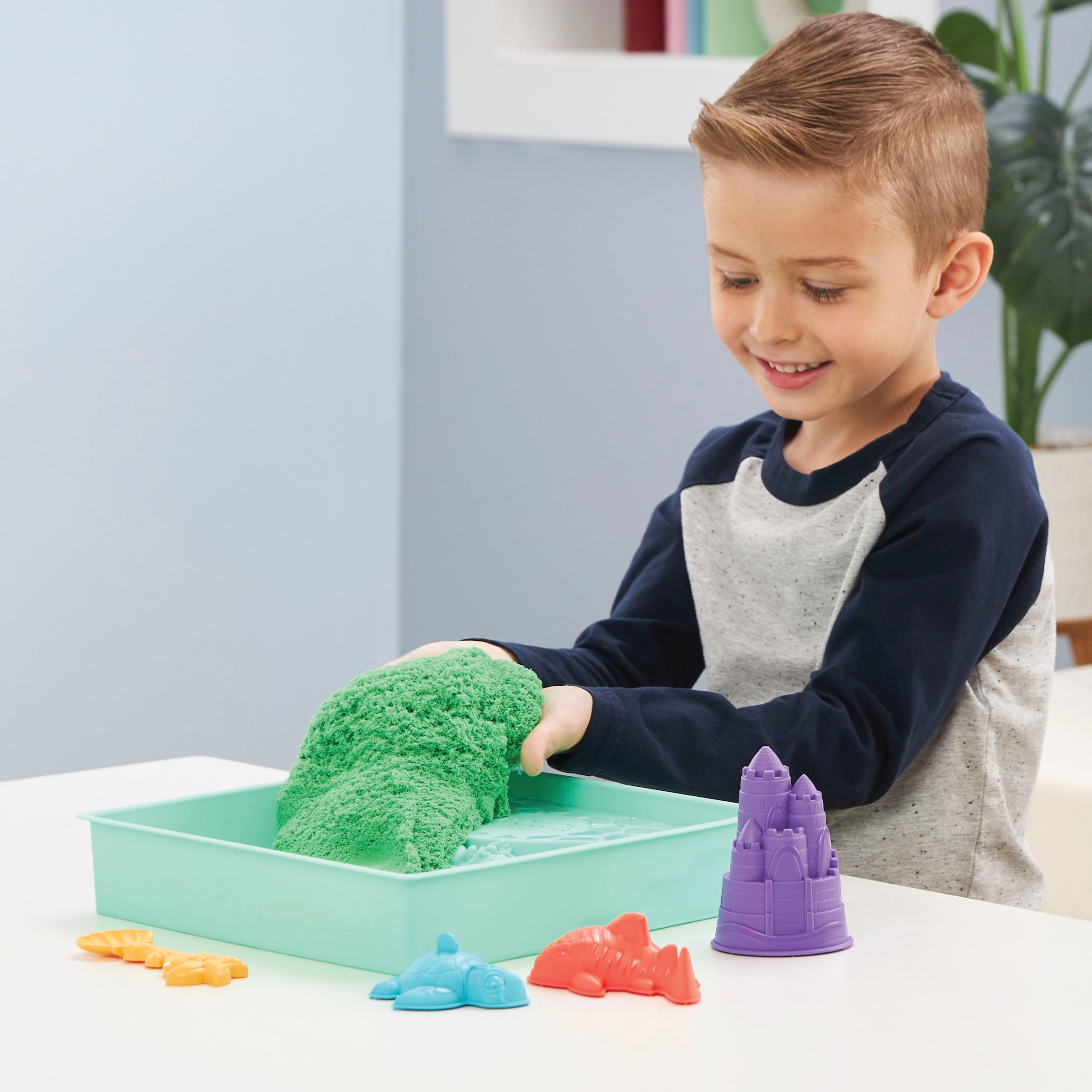 Spin Master Set créatif »Kinetic Sand - Box 454 g - Grün«