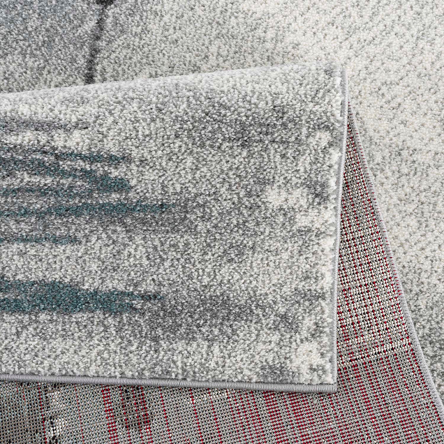 Carpet City Teppich »Savanna 9368« rechteckig 11 mm Höhe Flachflor, mit Segelboot Motiv, Grau