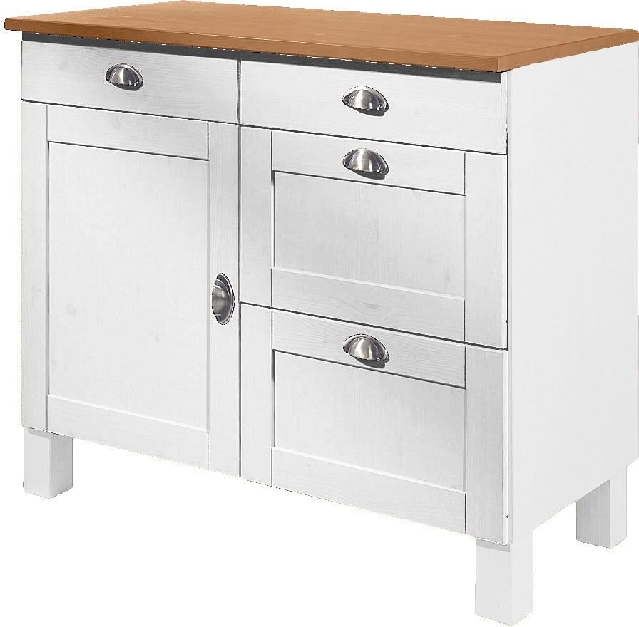 Image of Home affaire Unterschrank "Oslo" 100 cm breit, in 2 Tiefen, mit 23 mm Arbeitsplatte, 2 Schubkästen