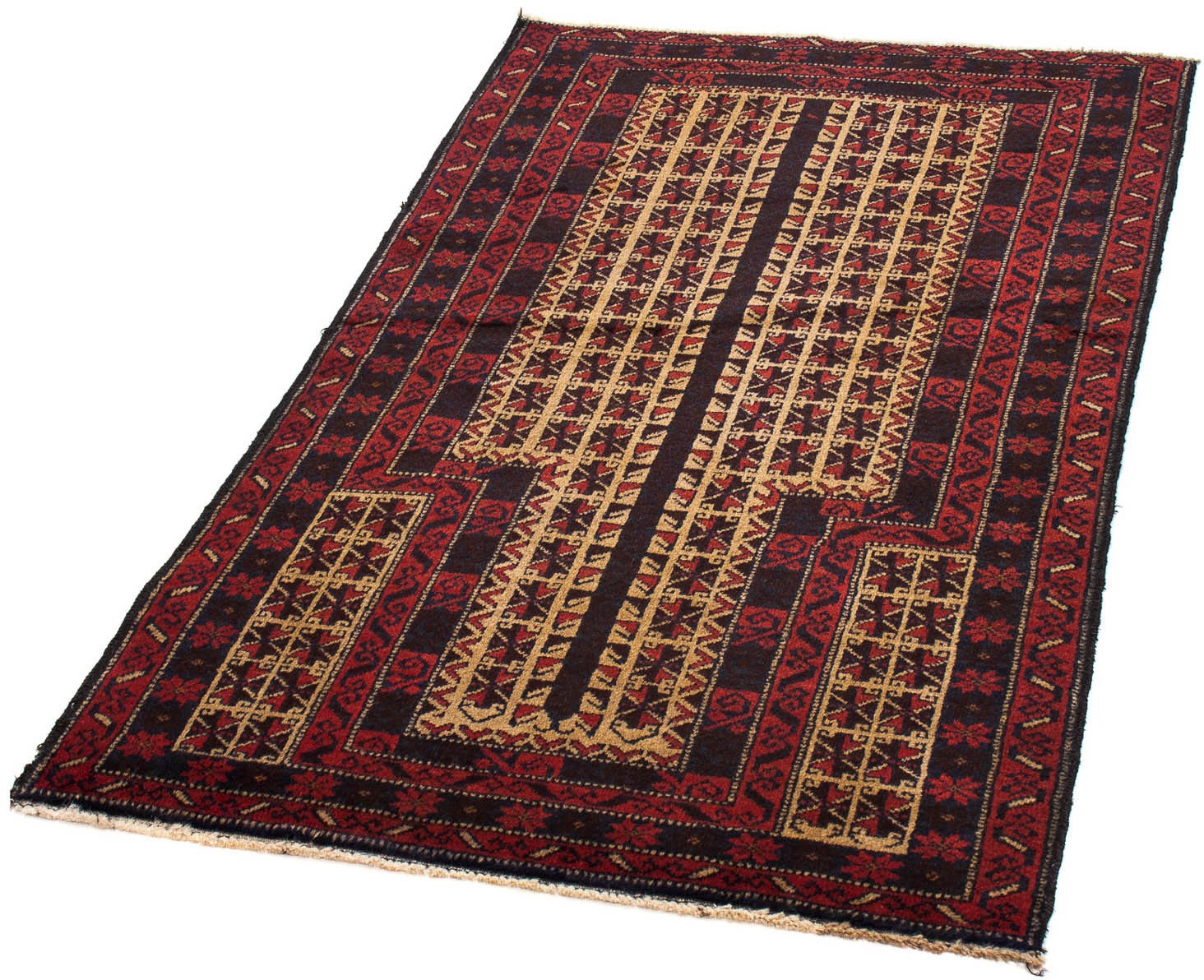 Image of morgenland Orientteppich »Belutsch - 120 x 95 cm - dunkelbraun«, rechteckig, 8 mm Höhe, Wohnzimmer, Handgeknüpft, Einzelstück mit Zertifikat bei Ackermann Versand Schweiz