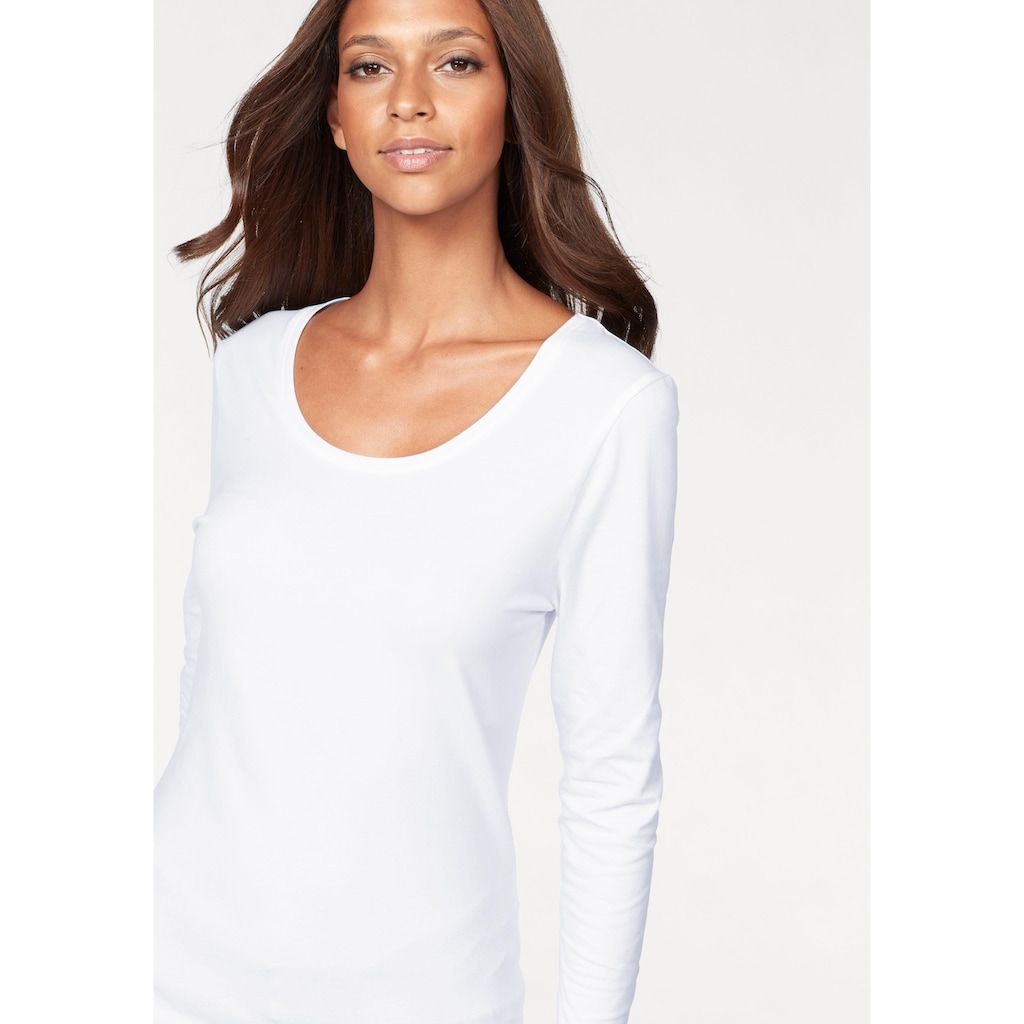 Vivance Langarmshirt, (2er-Pack)