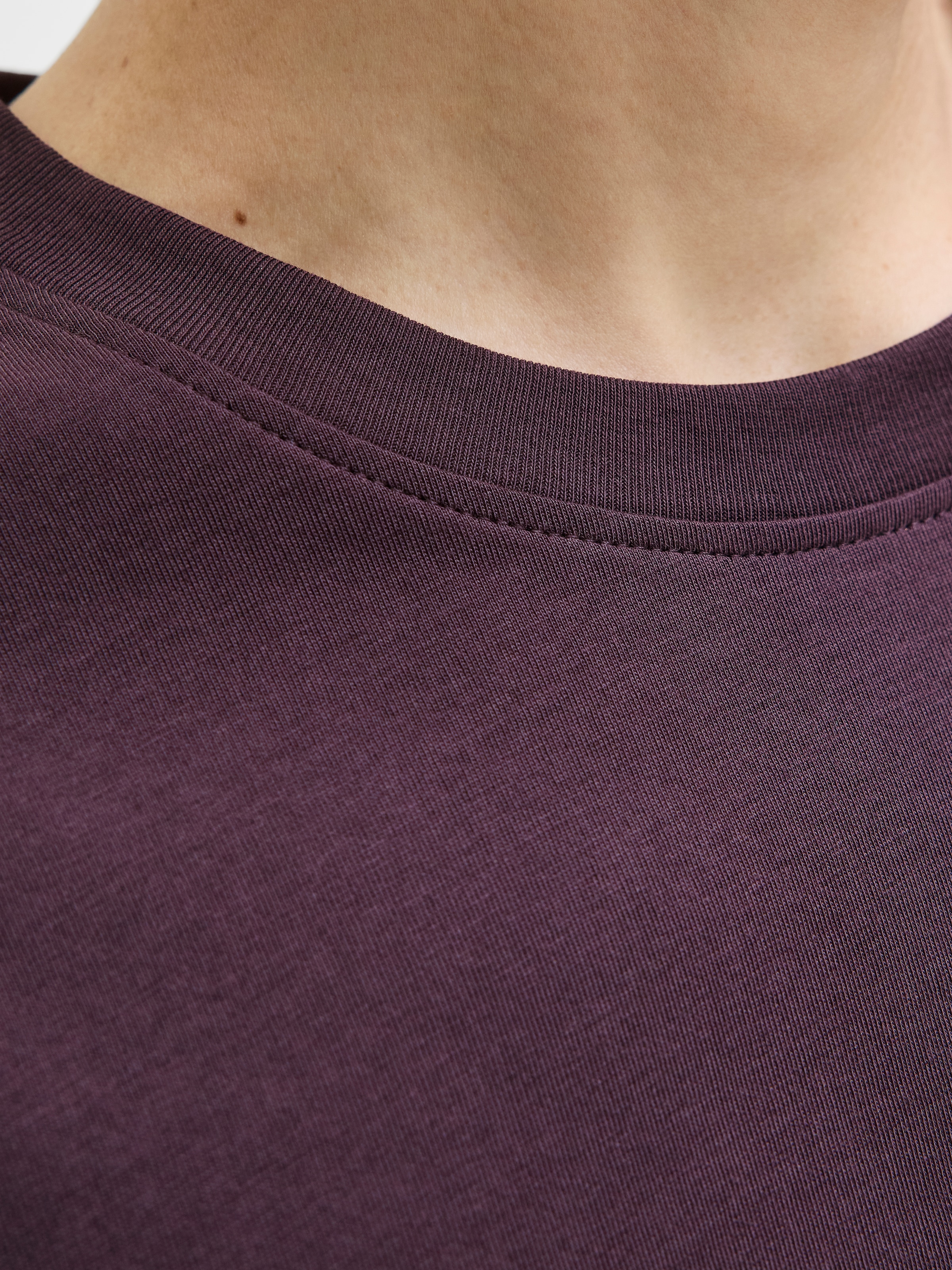 Jack & Jones Rundhalsshirt »JJESTAR mit Pigmentprint und Baumwollgefühl«, bedruckt, modisch, relaxed fit, Baumwolle, Rundhals