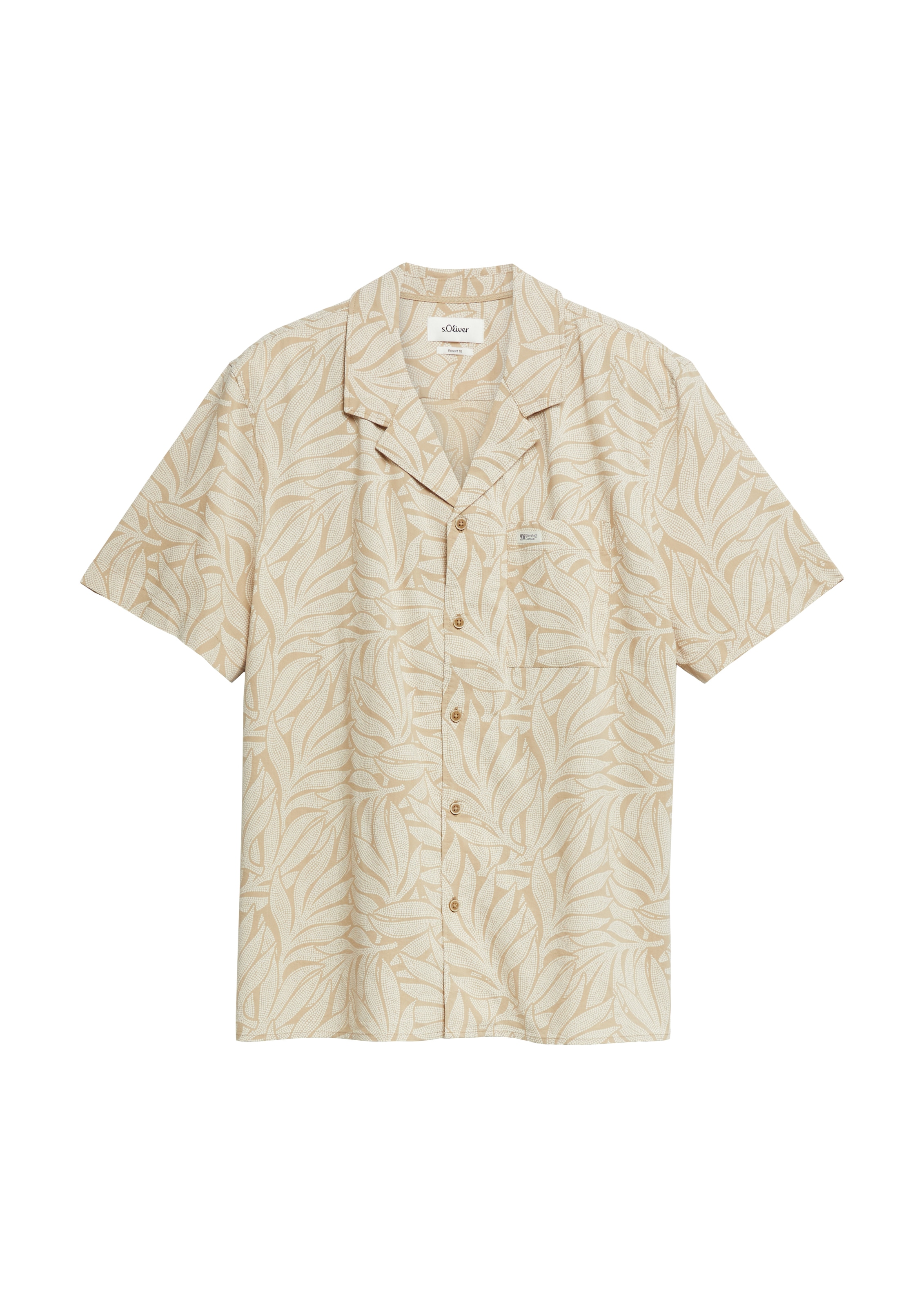 s.Oliver Hawaiihemd Sommerhemd in floraler Optik