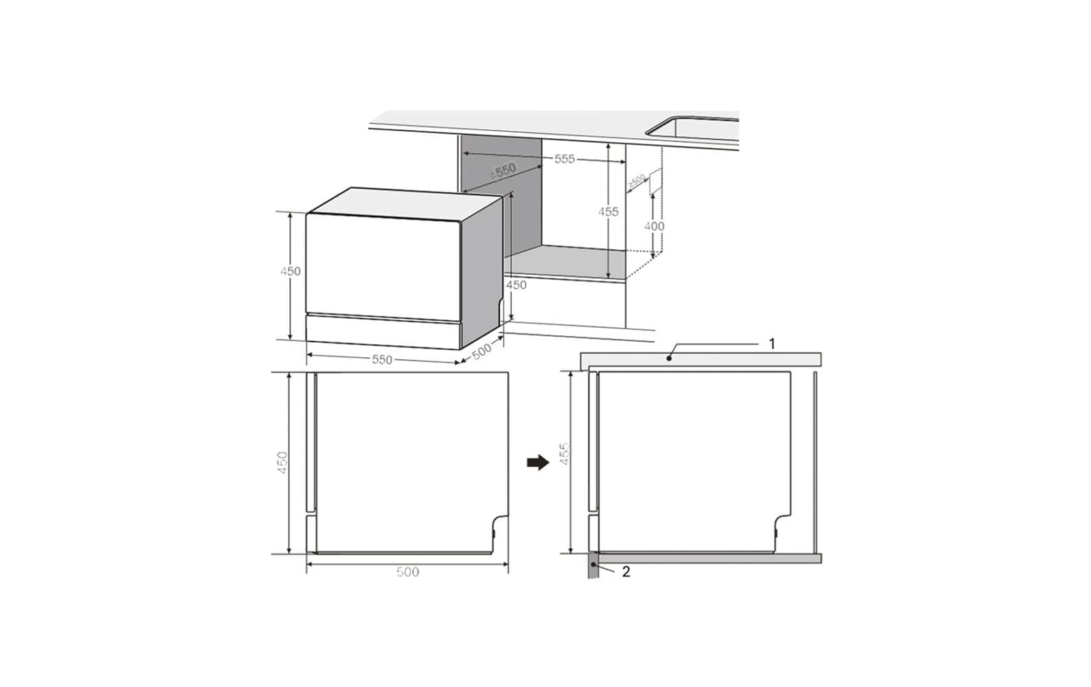 nicht definiert Standgeschirrspüler »GS8404D-T«