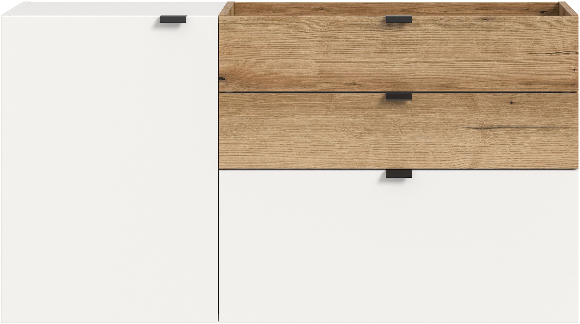 INOSIGN Garderobenschrank 1 Stk. tlg. Oran, Hängekommode, Schubladen, Tür, Klappe, Evoke Oak NB, Ablagefach