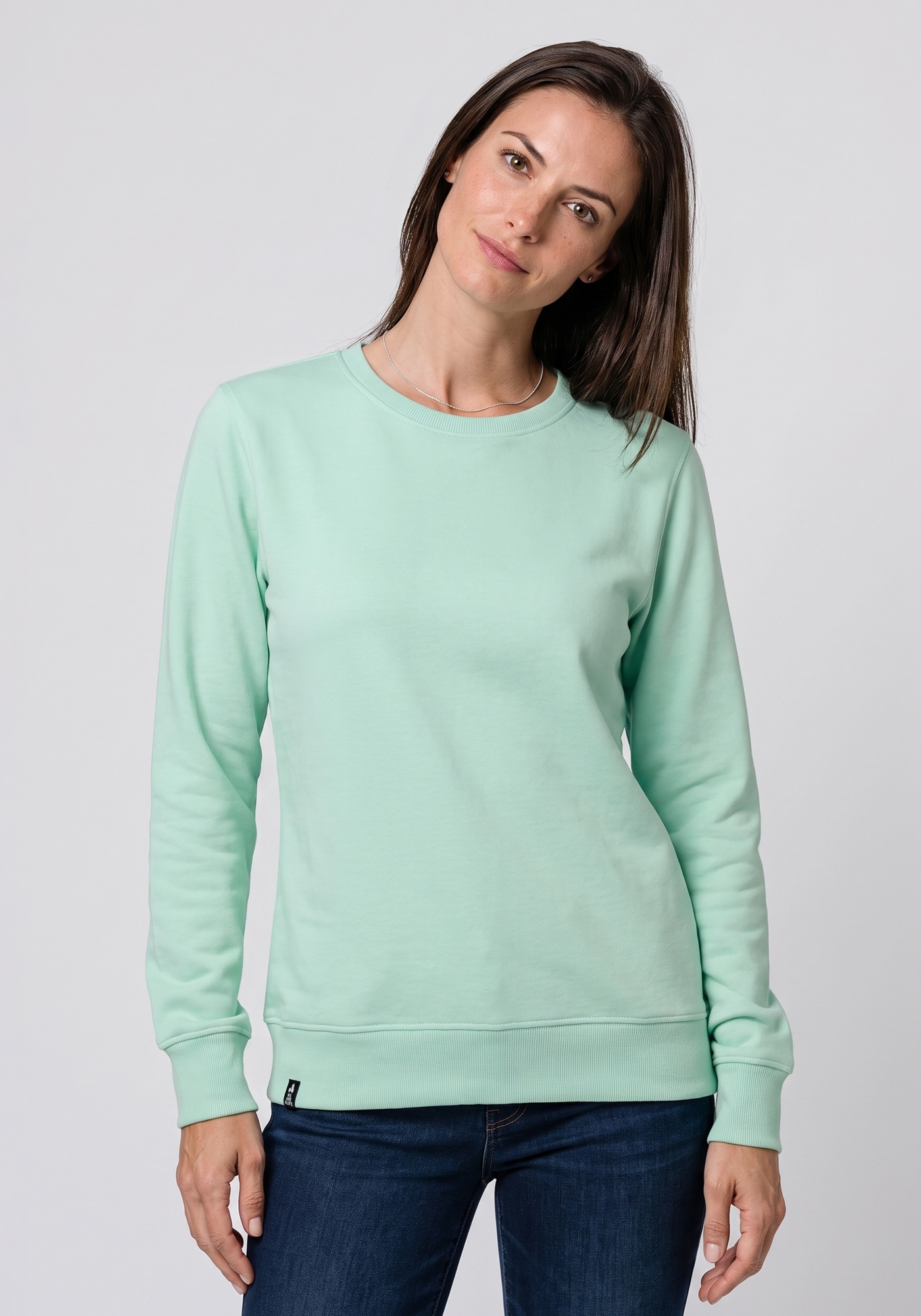 Image of Alife & Kickin Sweatshirt "LottaAK A", schlichter Sweater mit Herz-Aufnäher in tollen Farben