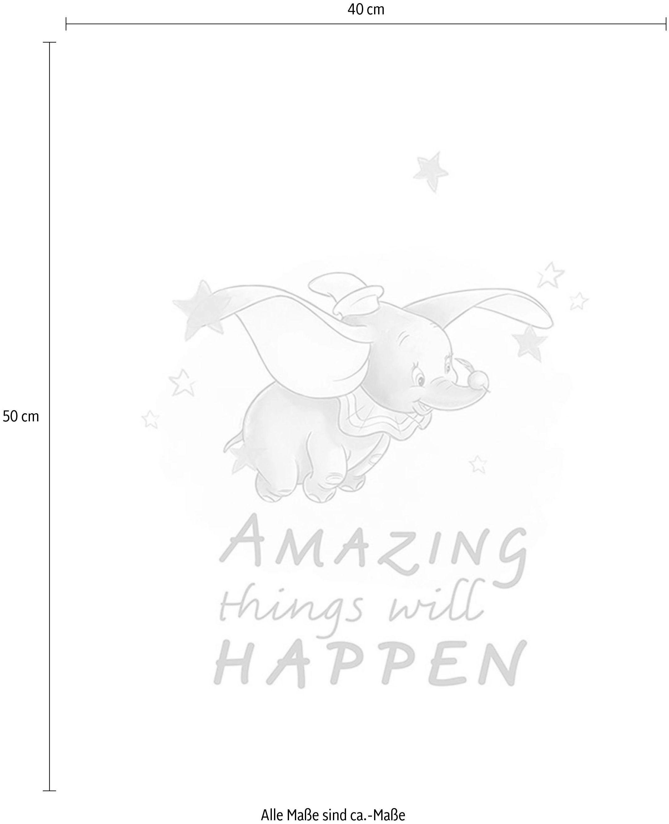 Komar Bild »Dumbo Amazing«, Disney, (1 St.), Wandbild zur Dekoration im Kinderzimmer - ohne Rahmen